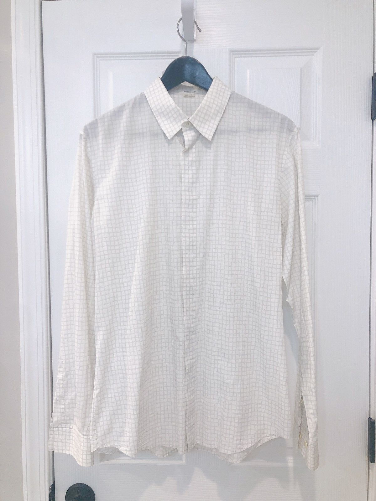 Helmut Lang White Element Sheer Hem Button Down - Medium popular