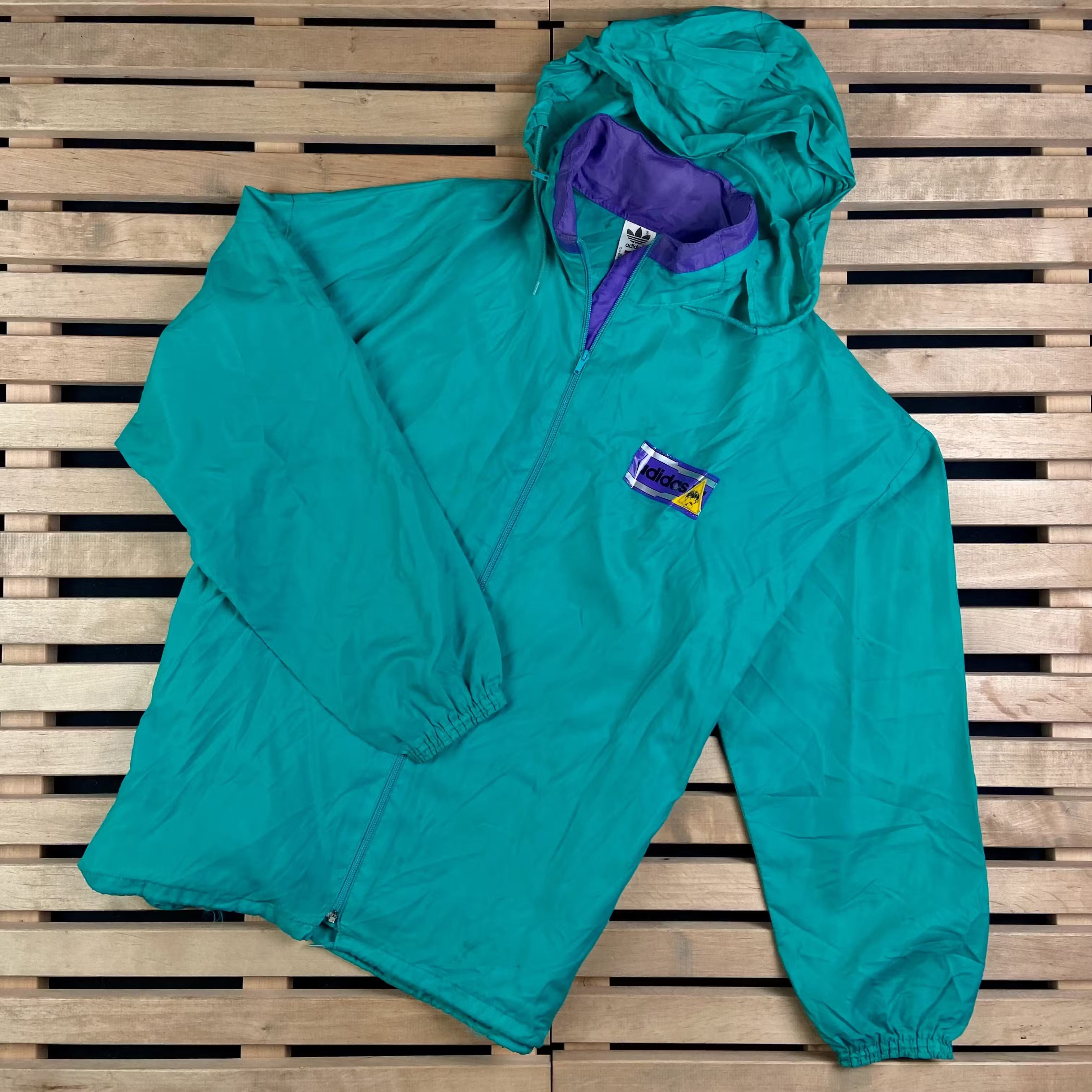 Adidas × Vintage Mens Hooded Jacket Adidas Originals Vintage Size XS Size US XS / EU 42 / 0 - 1 Thumbnail