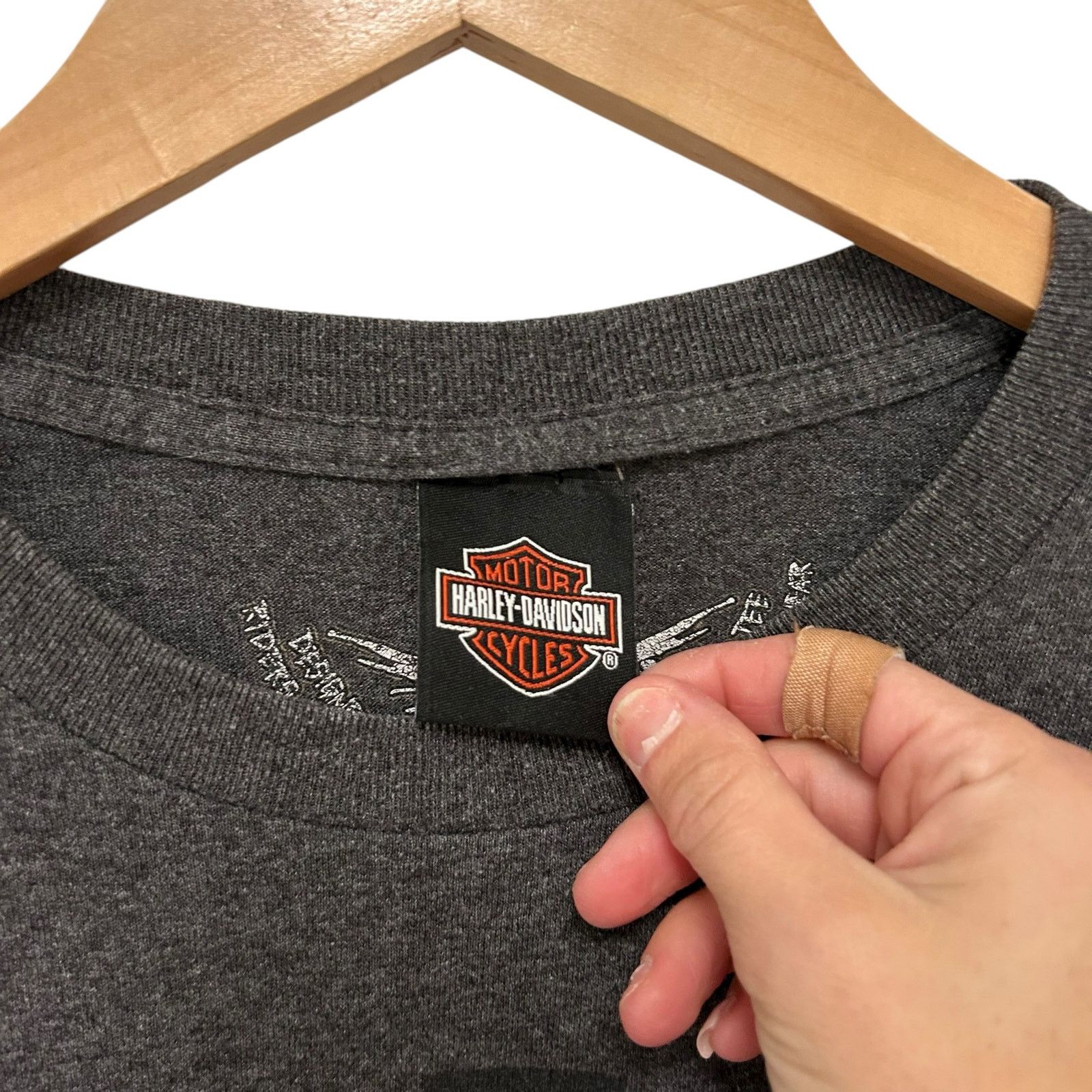 Harley Davidson Harley Davidson Gray Long Sleeve Shirt Sz L Size US L / EU 52-54 / 3 - 3 Thumbnail
