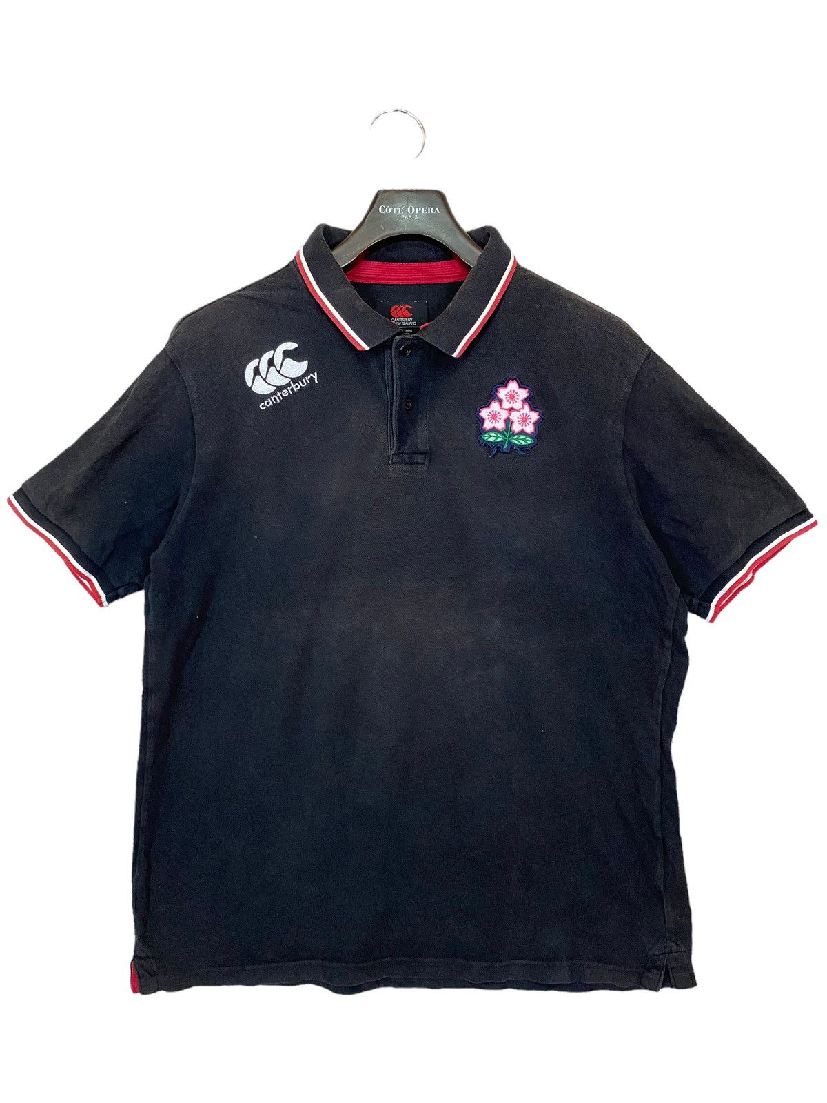 Canterbury of New Zealand × Japanese Brand Canterbury sakura japan polo shirt sun faded size 3L Size US XXL / EU 58 / 5 - 1 Thumbnail