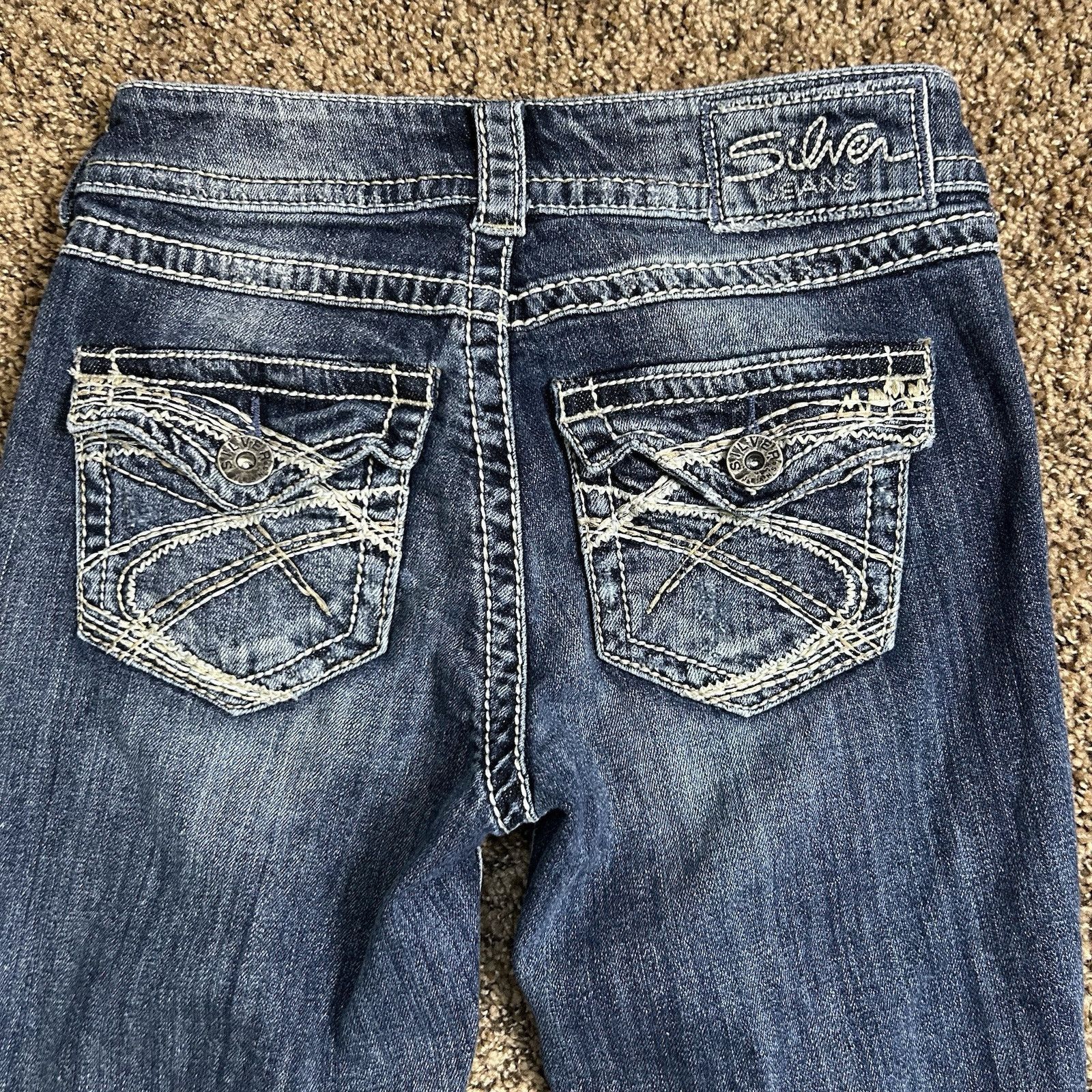 Silver Jeans Co. Silver Suki Surplus Capris Low-Rise Denim Jeans Size 26 Size 26" / US 2 / IT 38 - 6 Thumbnail