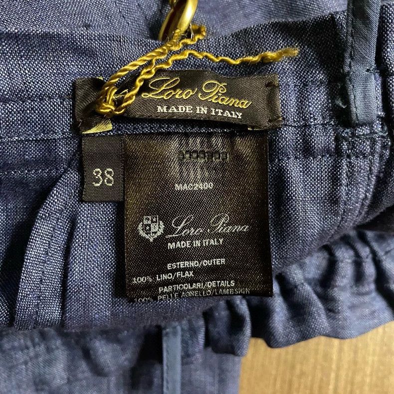 Loro Piana LORO PIANA Ladies' linen casual shorts 100% aloe vera line Size 25" / US 0 / IT 36 - 5 Thumbnail