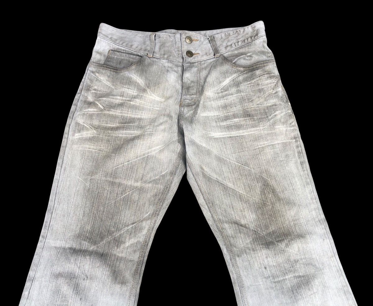 If Six Was Nine × Japanese Brand 🔥Mega Rare🔥A.S.M Acid Washed Flare Jeans Size US 30 / EU 46 - 7 Thumbnail