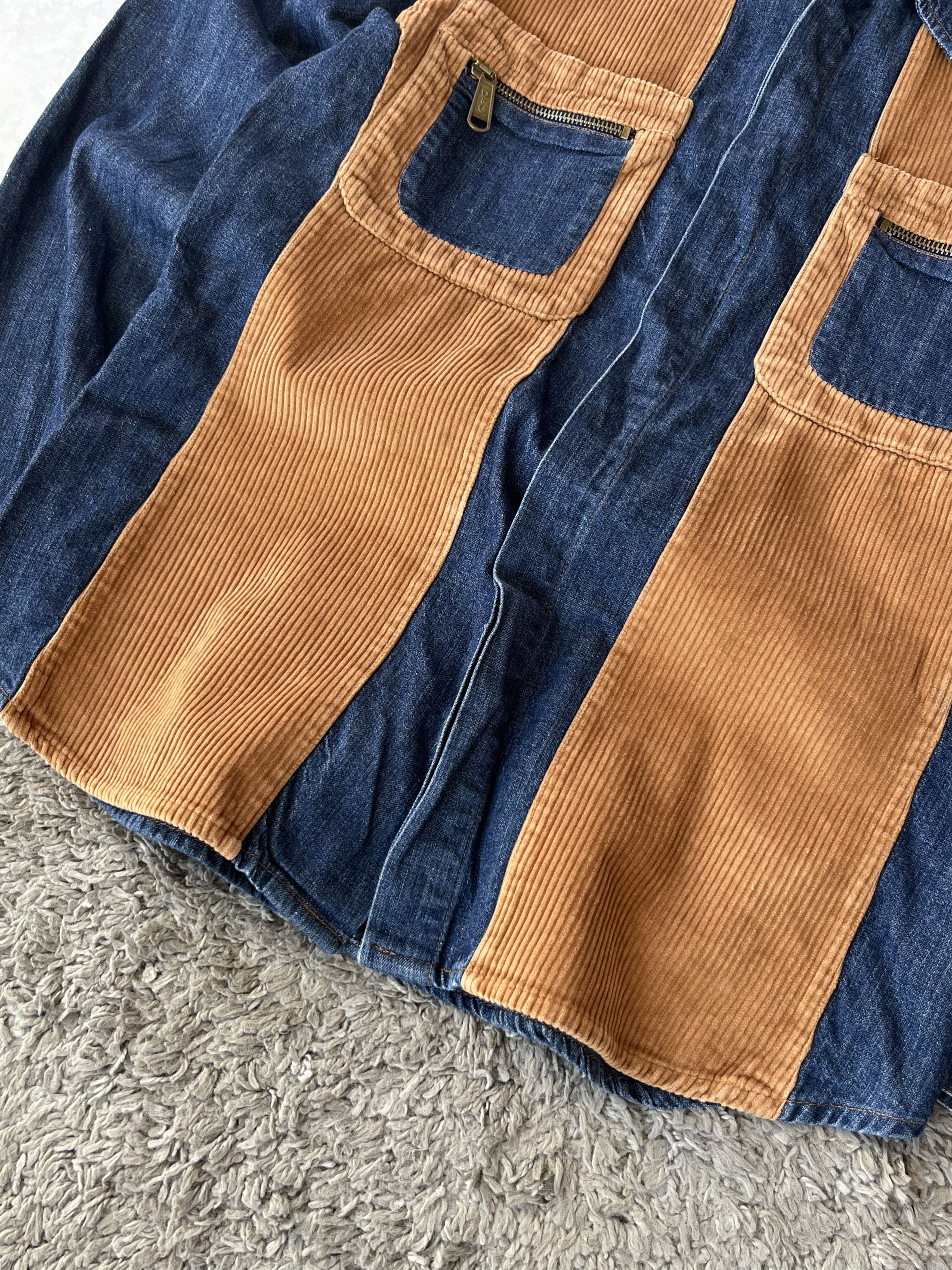 Dolce & Gabbana DOLCE&GABBANA Vintage Denim Corduroy Shirt 2000s Size US L / EU 52-54 / 3 - 6 Thumbnail
