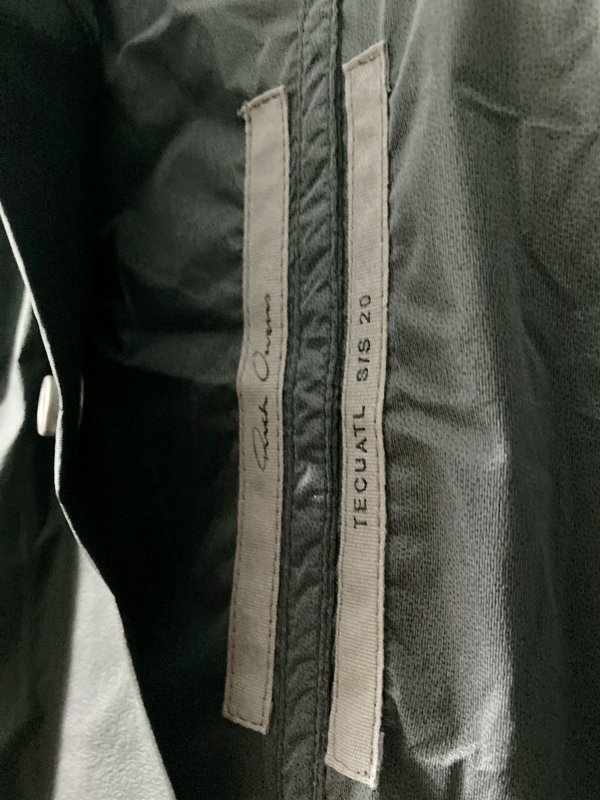 Rick Owens S/S 20 "TECUATL" Calf Leather Pocket Raincoat Rick Owens Size US M / EU 48-50 / 2 - 11 Thumbnail