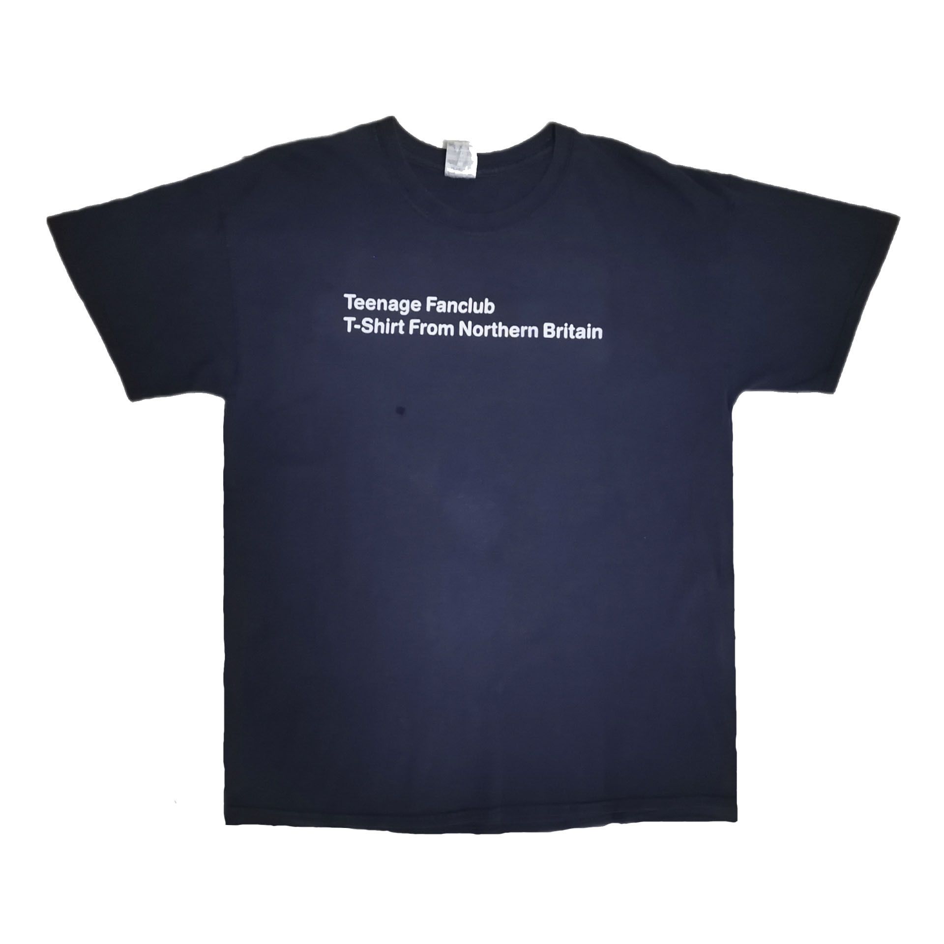 image of Vintage Teenage Fanclub Y2K T-Shirt Not Belle And Sebastian in Navy, Men's (Size Large)