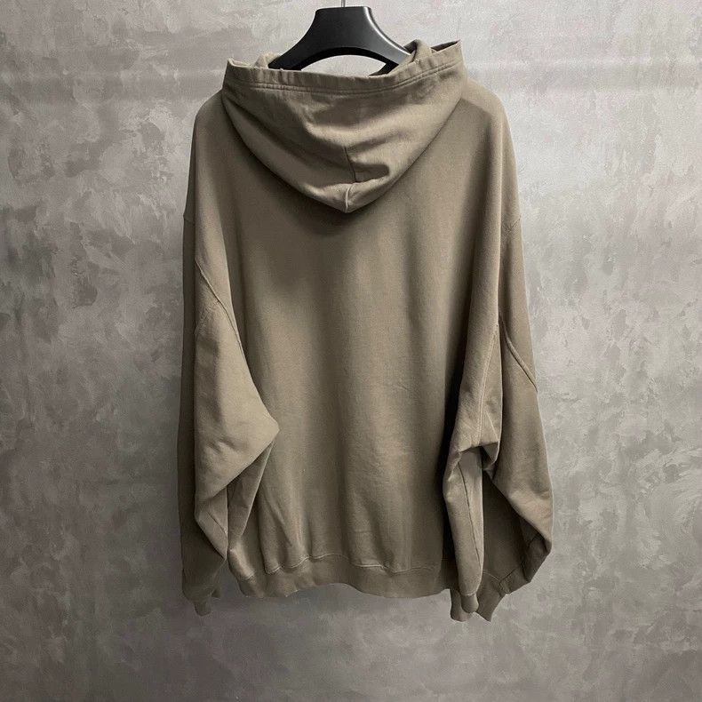 Balenciaga Balenciaga Printed Logo Hoodie in Gray Brown-2506 Size US S / EU 44-46 / 1 - 2 Thumbnail