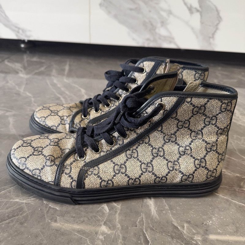 Gucci Gucci Monogram Canvas High-Top Sneakers Size US 7.5 / EU 40-41 - 1 Thumbnail