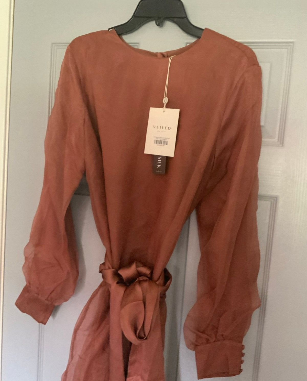 Other New silk organza ruffle trim maxi dress -dedar wood size L Size L / US 10 / IT 46 - 4 Thumbnail