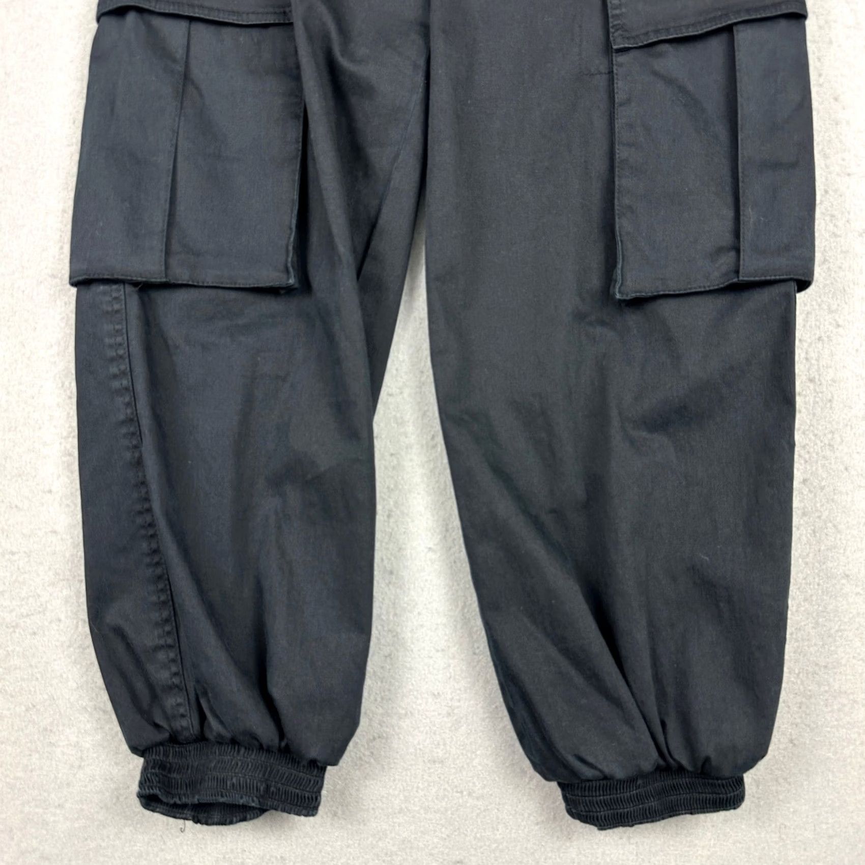 Alice + Olivia Alice + Olivia Pants Women S Black Cargo Jogger Casual Streetwear Utility S Size 28" / US 6 / IT 42 - 3 Thumbnail