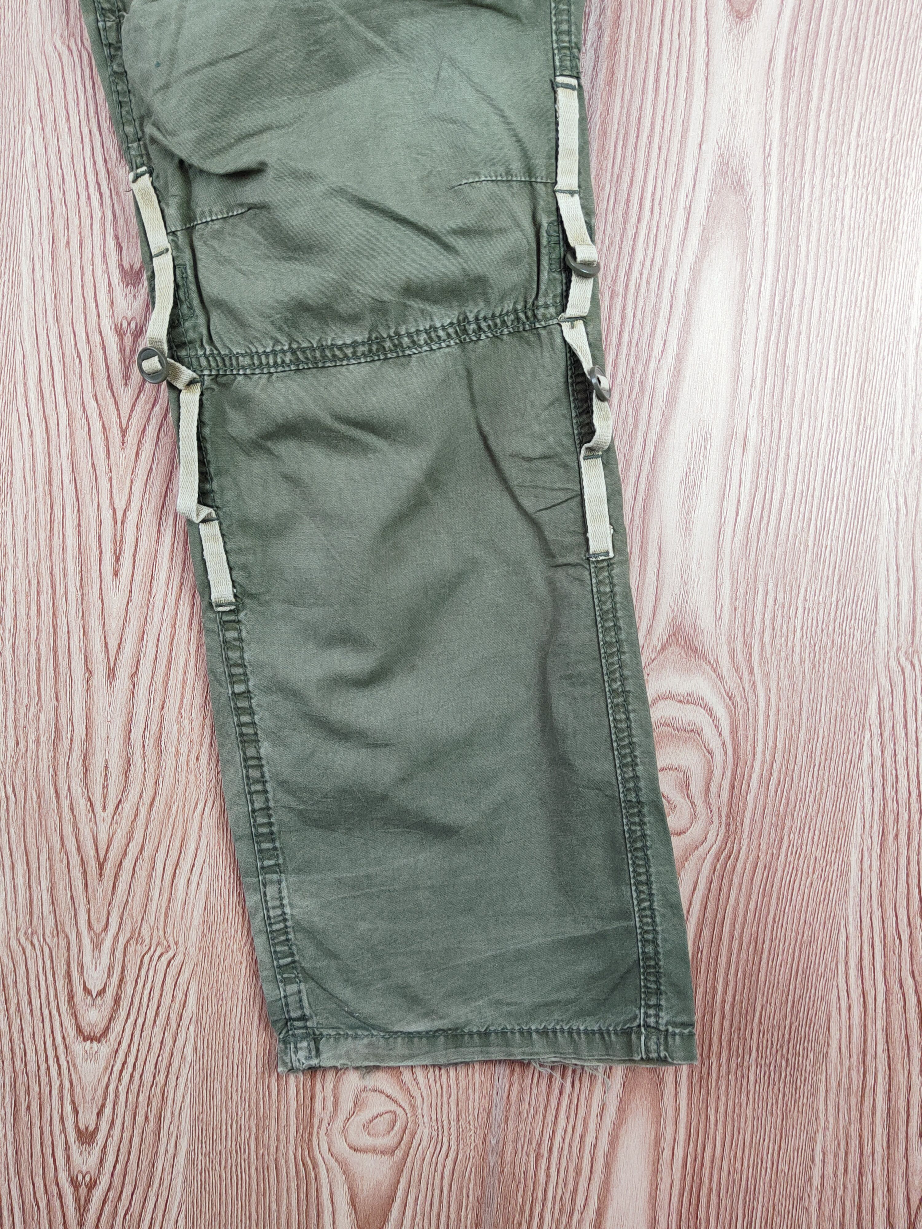 Japanese Brand Japanese Brand Green Faded Multipocket Cargo Pants #W846 Size US 32 / EU 48 - 6 Thumbnail
