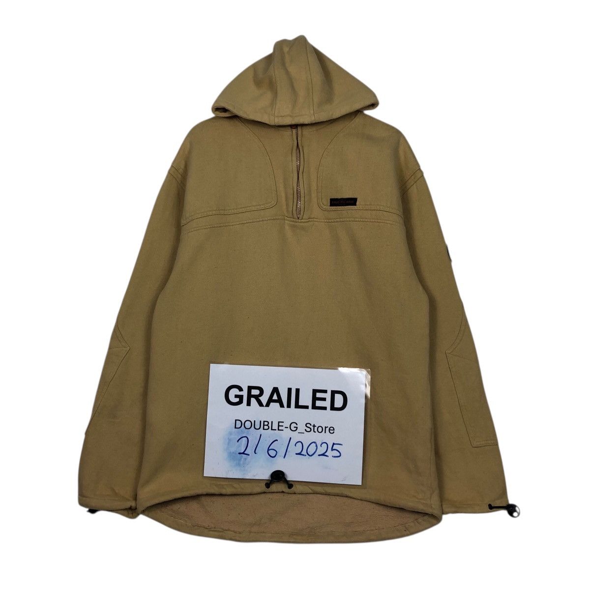 Japanese Brand EXSTO Polar Fleece Half-Zip Hooded Pullover Size US M / EU 48-50 / 2 - 1 Thumbnail