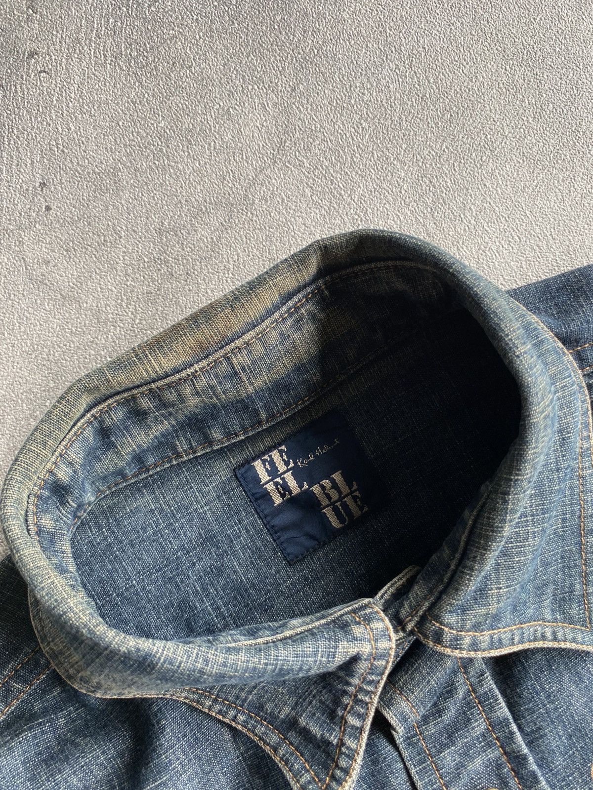 Karl Helmut Vintage Feel Blue Karl Helmut Denim Shirt Size US M / EU 48-50 / 2 - 6 Thumbnail