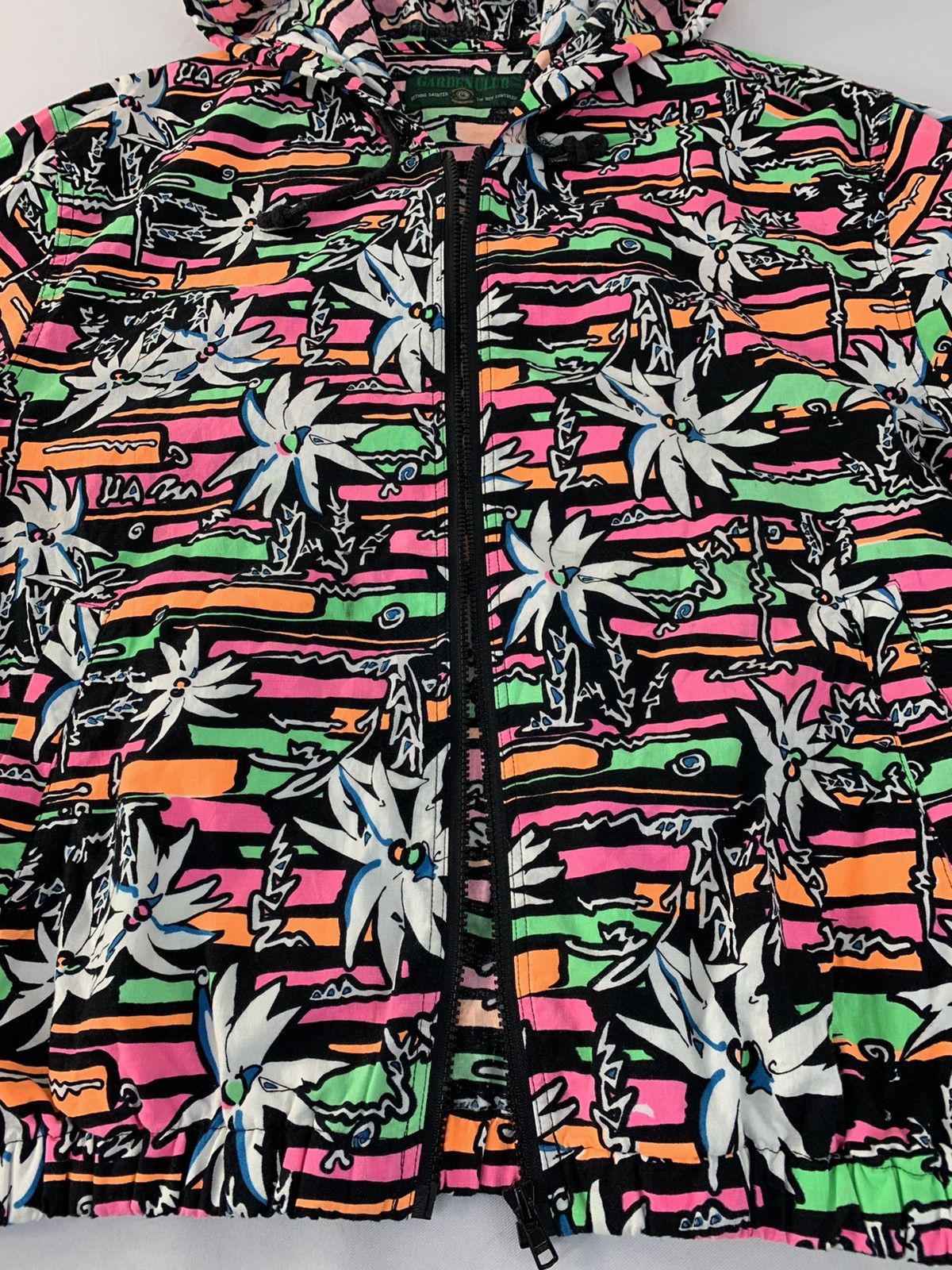 Japanese Brand Hype Garden Club Hawaiian Beach Ovp Design Hooded Jacket Size US M / EU 48-50 / 2 - 4 Thumbnail
