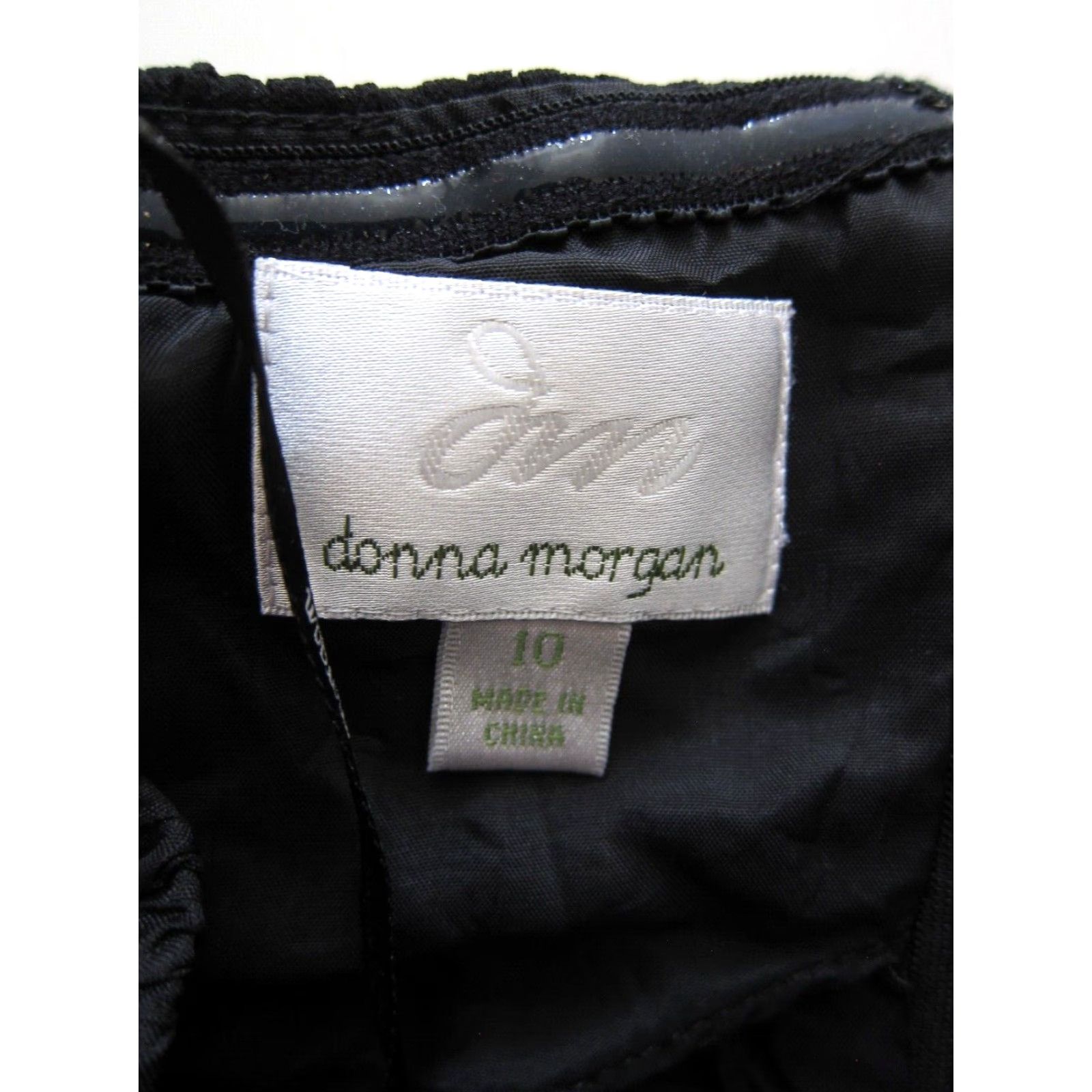 Donna Morgan Donna Morgan Black Chiffon Ruched Strapless Party Prom Cocktail Dress 10 Size L / US 10 / IT 46 - 4 Thumbnail