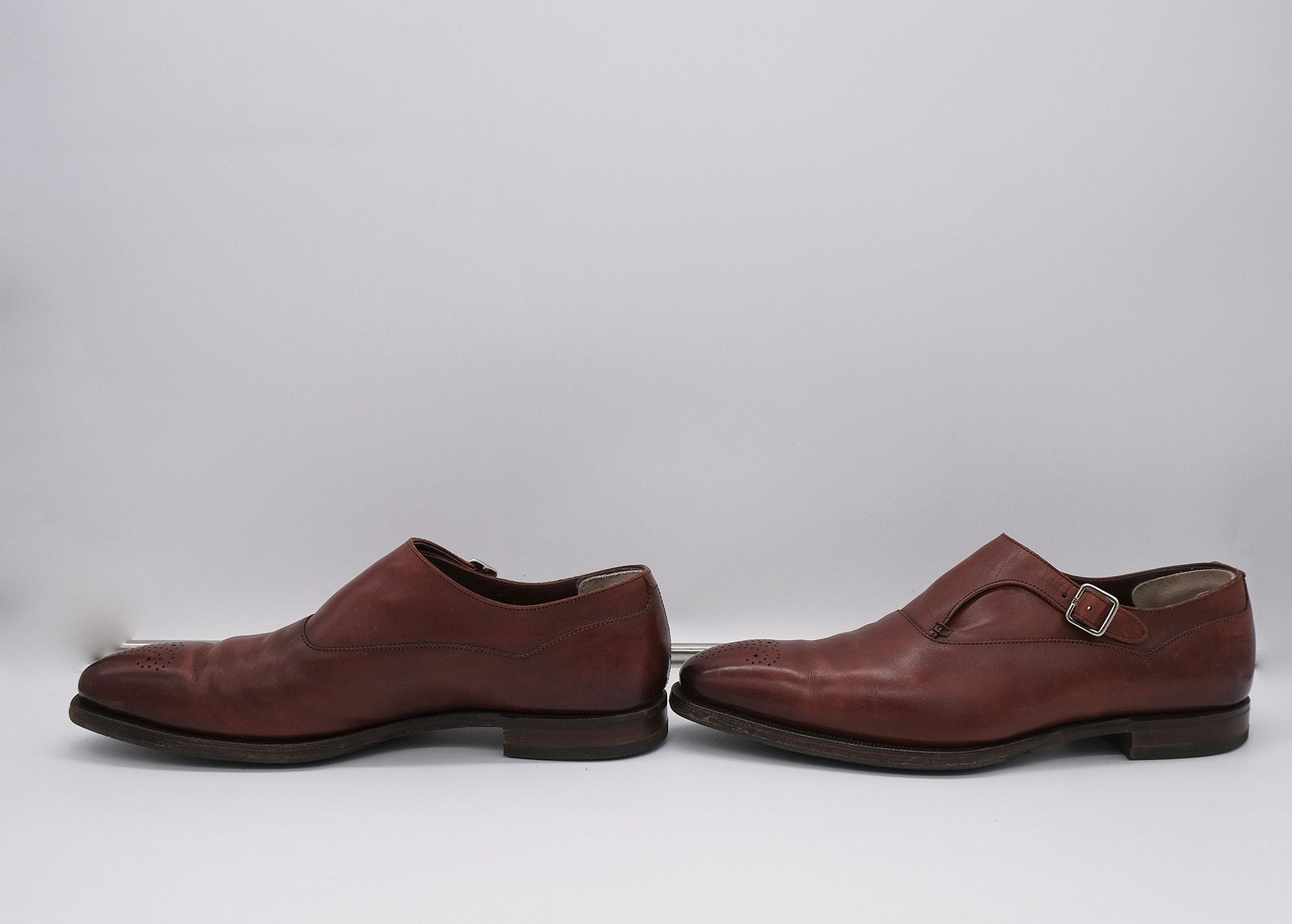 Crockett & Jones Crockett & Jones, red-brown monk shoes, size 8UK, Hand Grade Size US 9 / EU 42 - 2 Thumbnail
