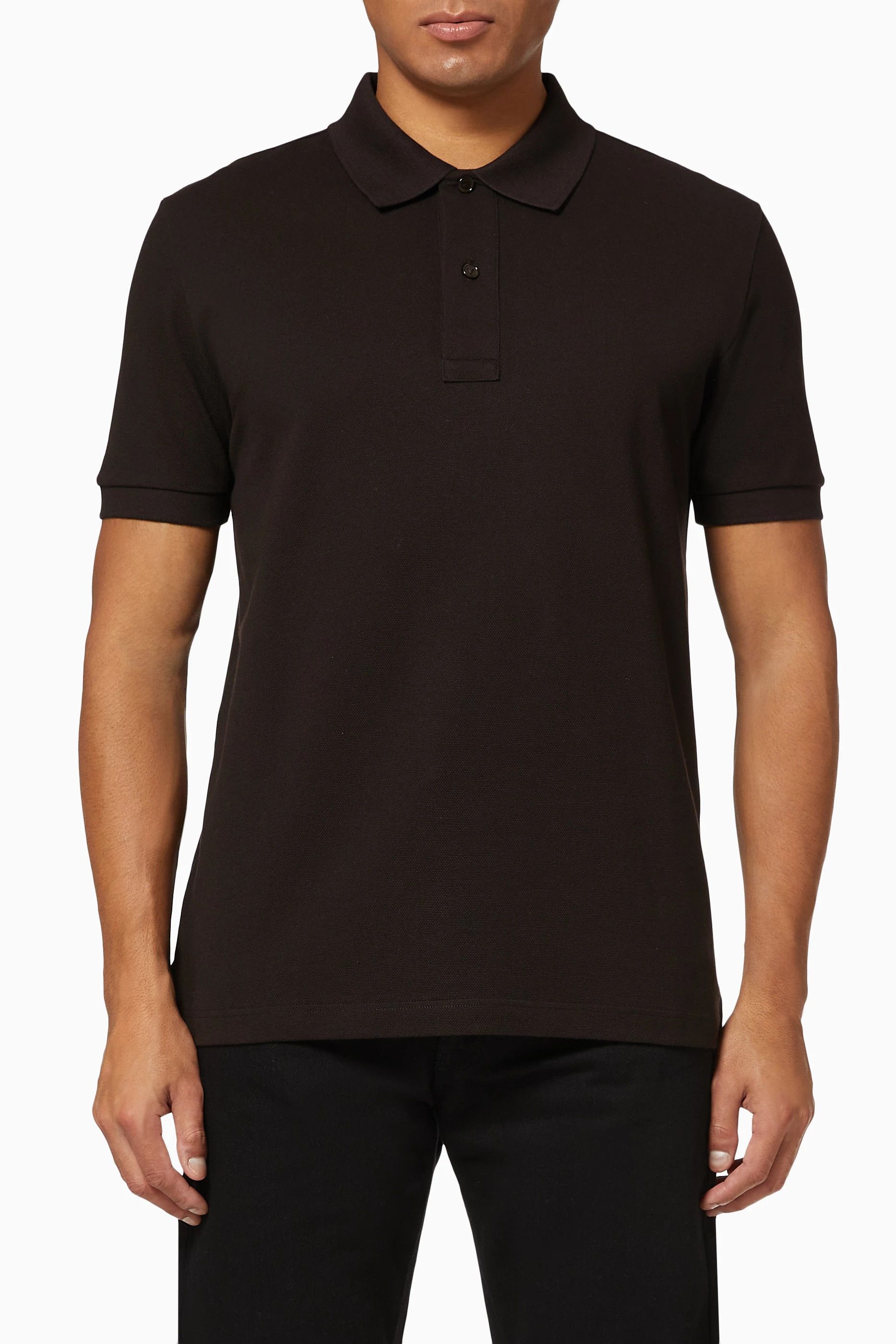 Bottega Veneta Fondente Brown Cotton Piquet Polo Size US XS / EU 42 / 0 - 2 Thumbnail