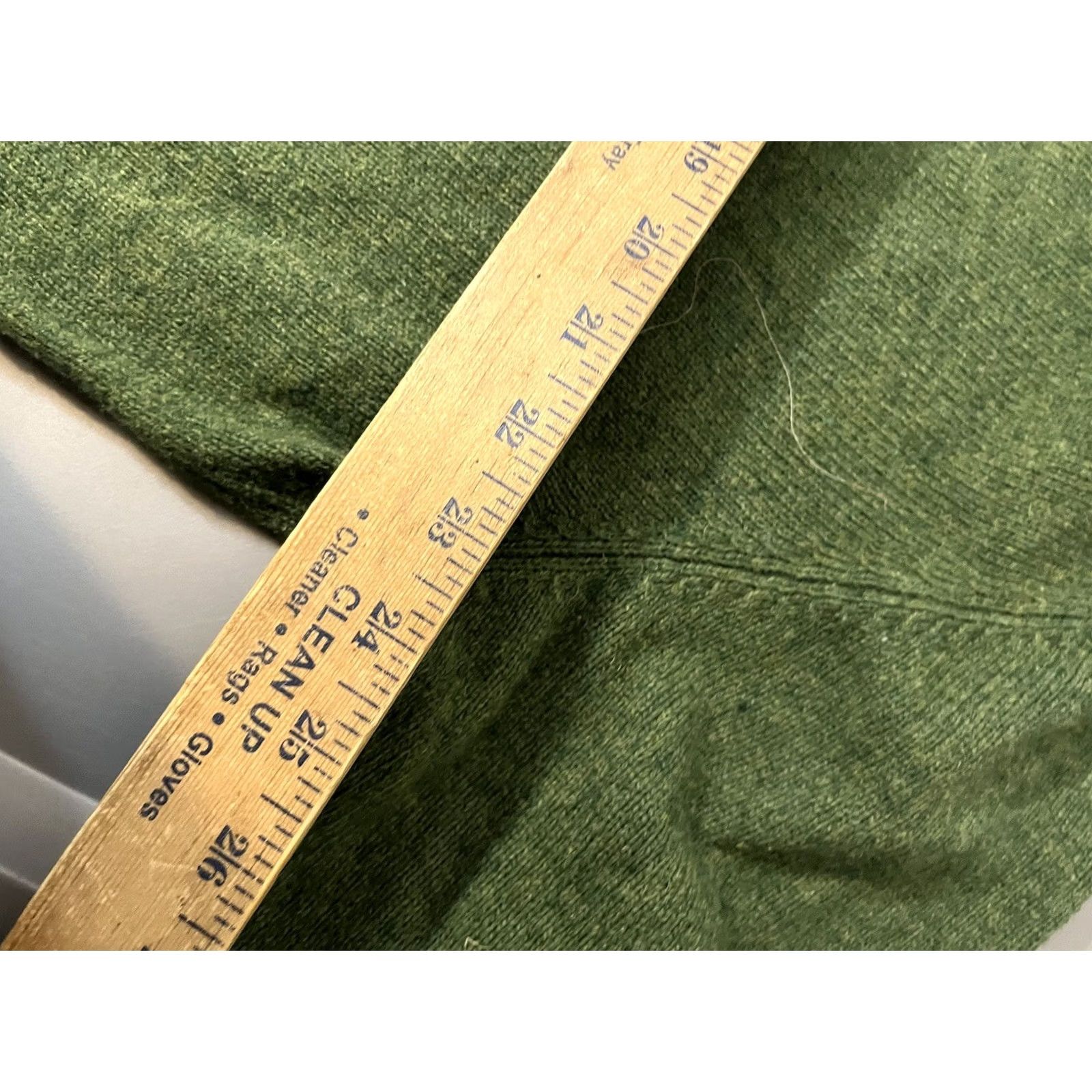 Lands' End Lands End Mens Sweater XL Green Merino Wool Blend V Neck Elbow Patches Office Size US XL / EU 56 / 4 - 6 Thumbnail