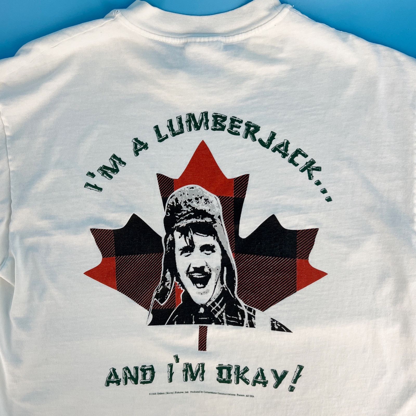 Hanes × Vintage 90s Monty Python Flying Circus Lumberjack tshirt vintage Size US L / EU 52-54 / 3 - 1 Thumbnail
