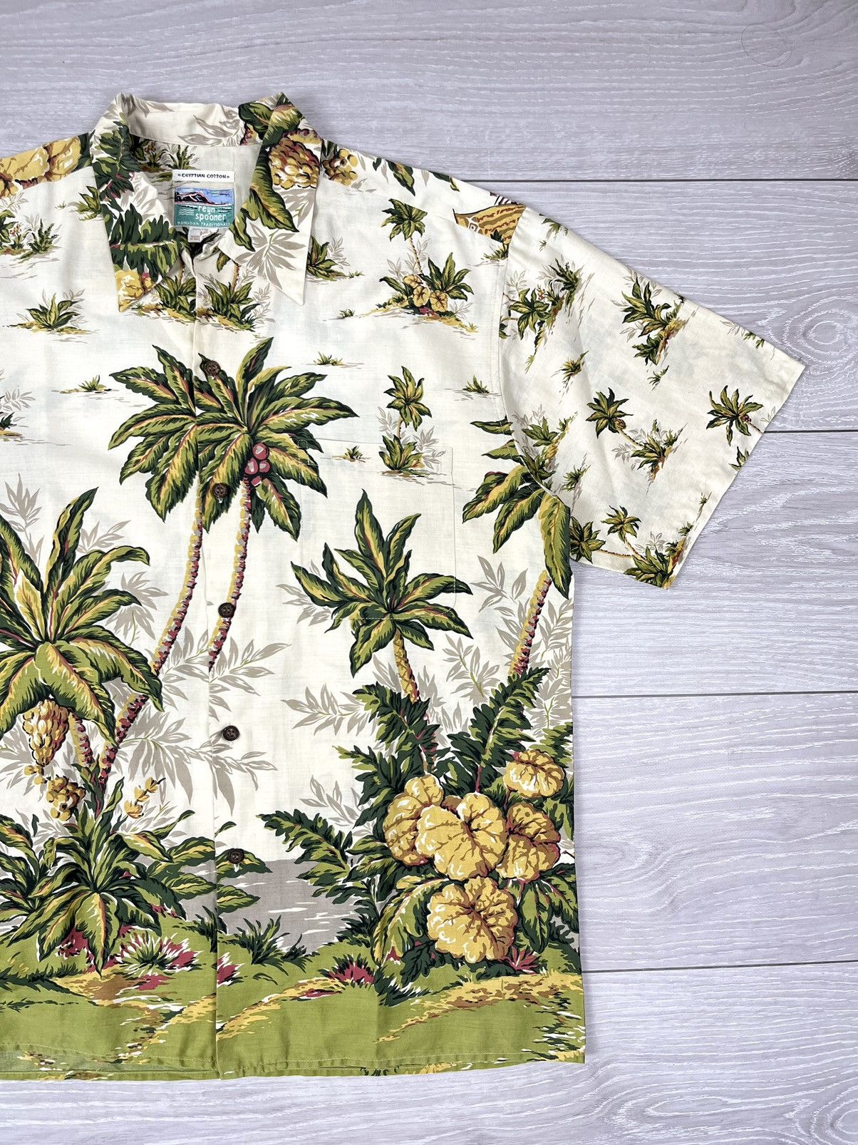 Reyn Spooner Reyn Spooner Egyptian Cotton Over Print Hawaiian Shirt Size US L / EU 52-54 / 3 - 2 Thumbnail