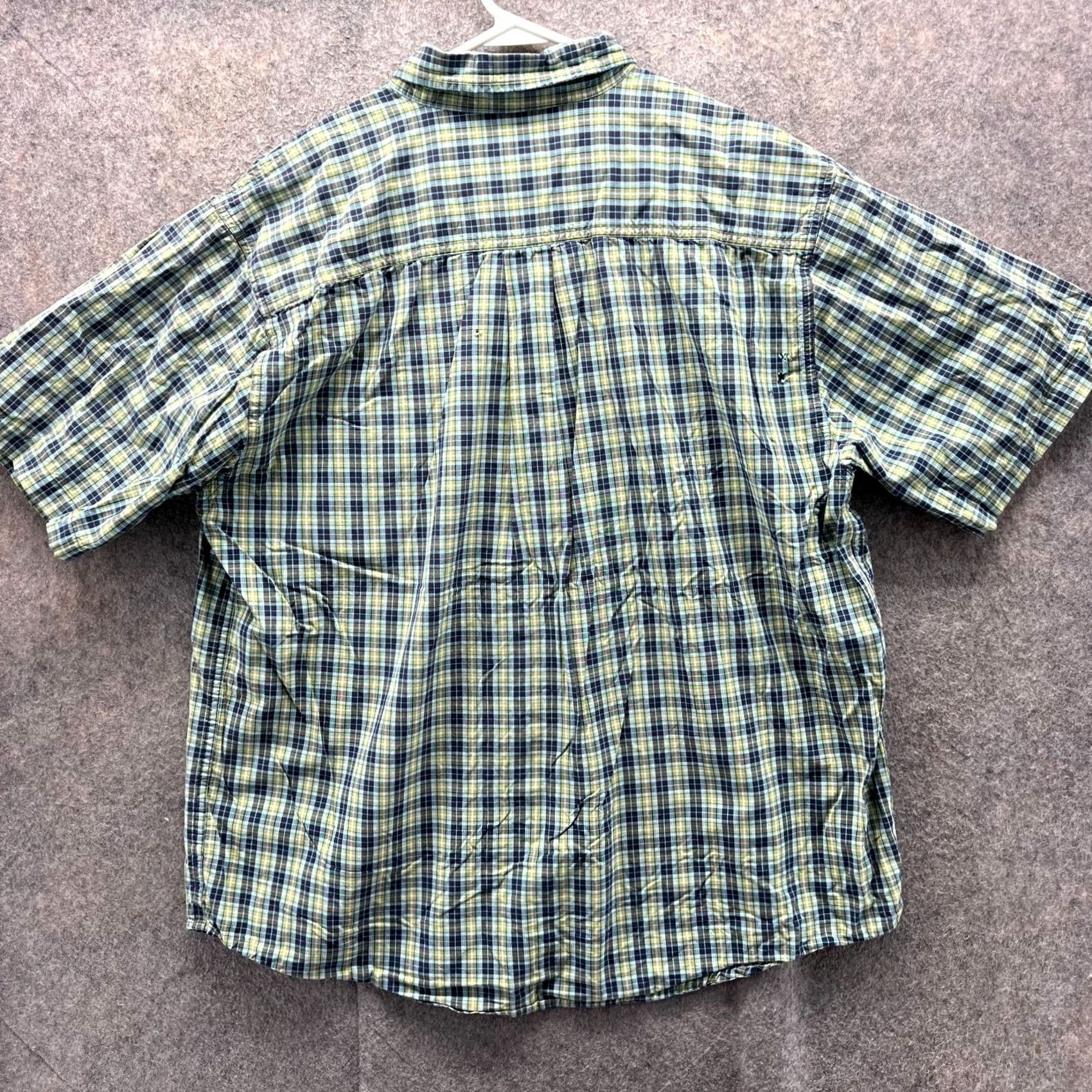 Carhartt VINTAGE Carhartt Shirt Mens Large Green Button Down Plaid Short Sleeve Hiking Size US L / EU 52-54 / 3 - 2 Thumbnail