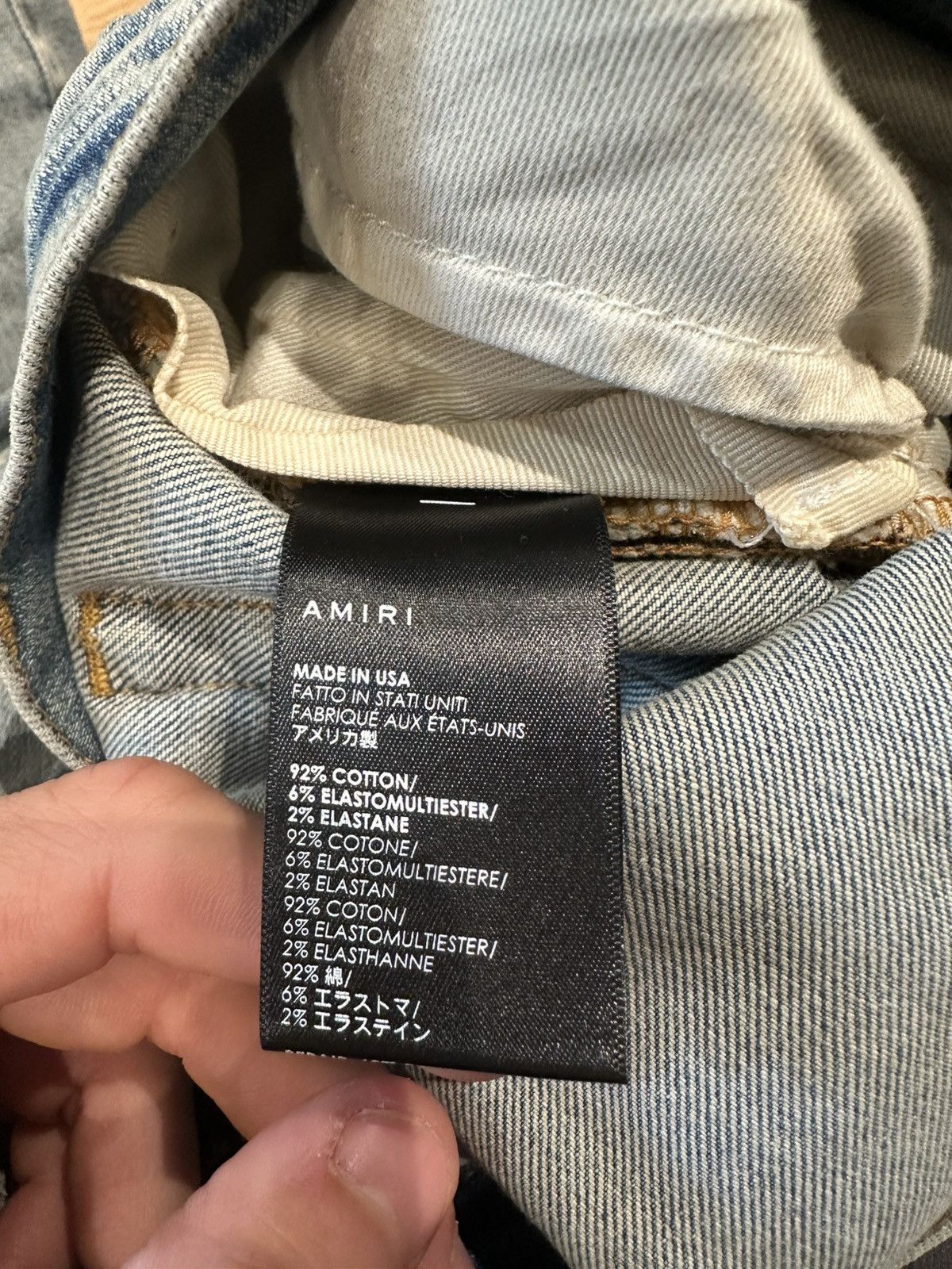 Amiri Amiri Jeans Blue Brown Zipper Size 38 Size US 38 / EU 54 - 5 Thumbnail