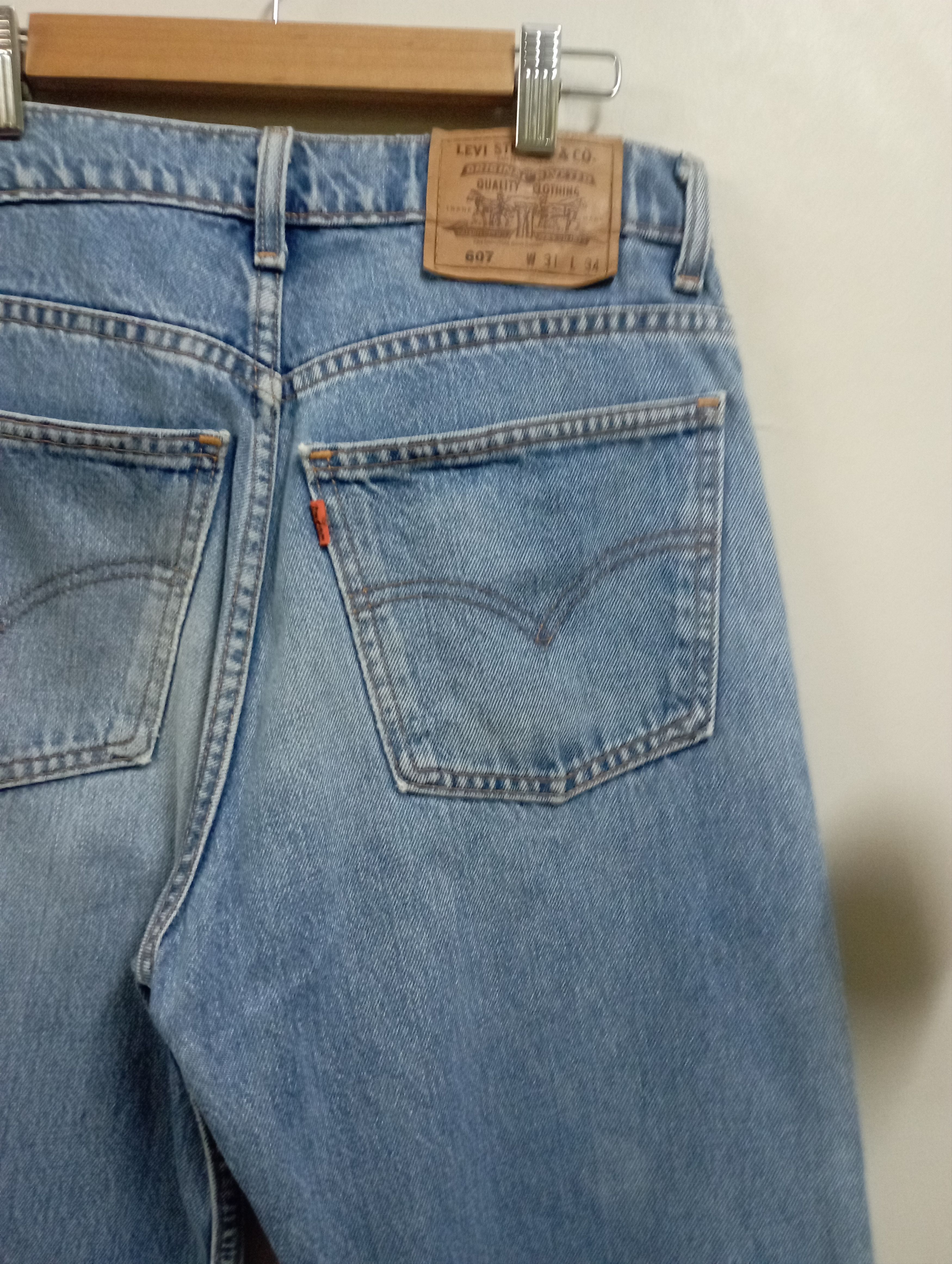 Levi's Vintage Levi's 607 Orange Tabs Stone Wash Distressed Jeans Size US 31 - 9 Thumbnail