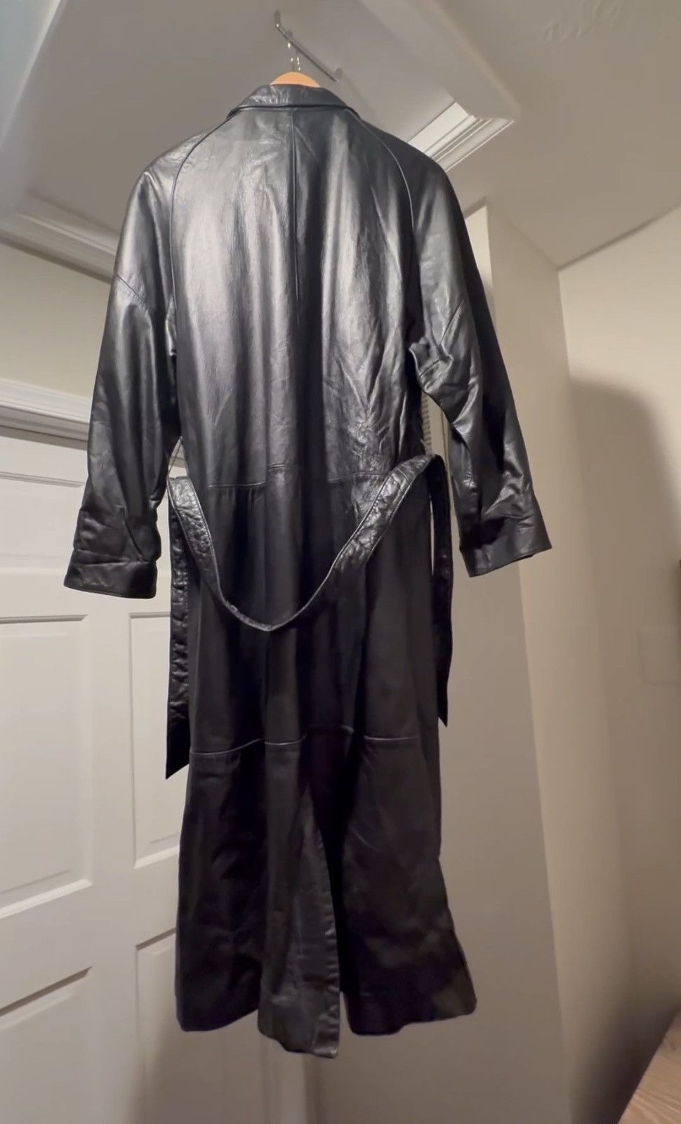 Other Georgetown Leather Design Vintage Collared Belt Trenchcoat Size S / US 4 / IT 40 - 2 Thumbnail