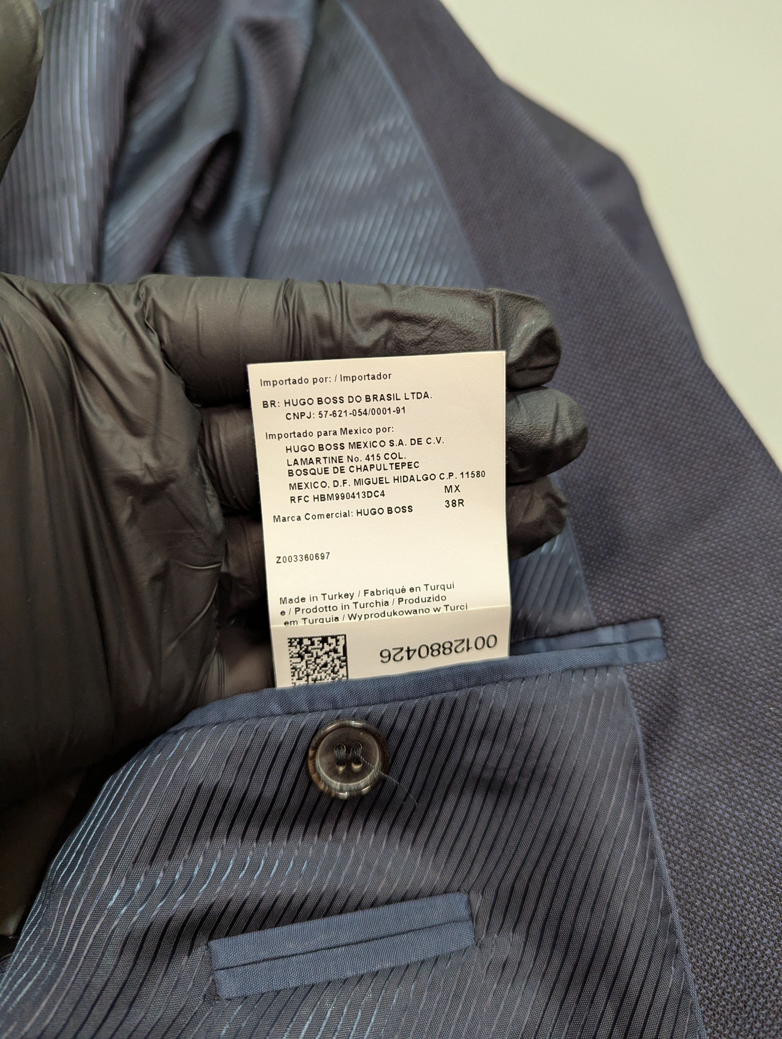Ermenegildo Zegna × Hugo Boss HUGO BOSS Ermenegildo ZEGNA Authentic Wool Dark Gray Blazer Size 38R - 11 Thumbnail
