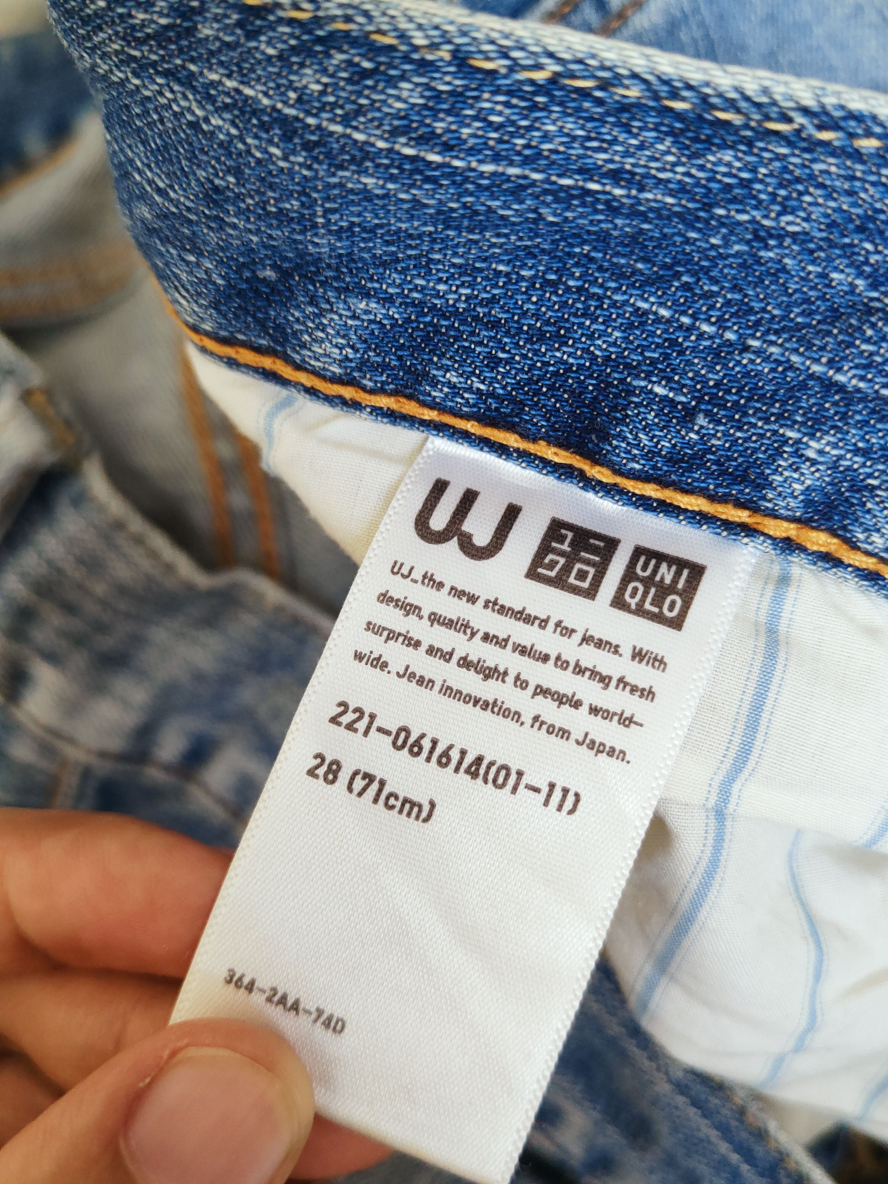 Japanese Brand Uniqlo Blue Faded Distressed Ripped Jeans #S2774 Size US 34 / EU 50 - 14 Thumbnail