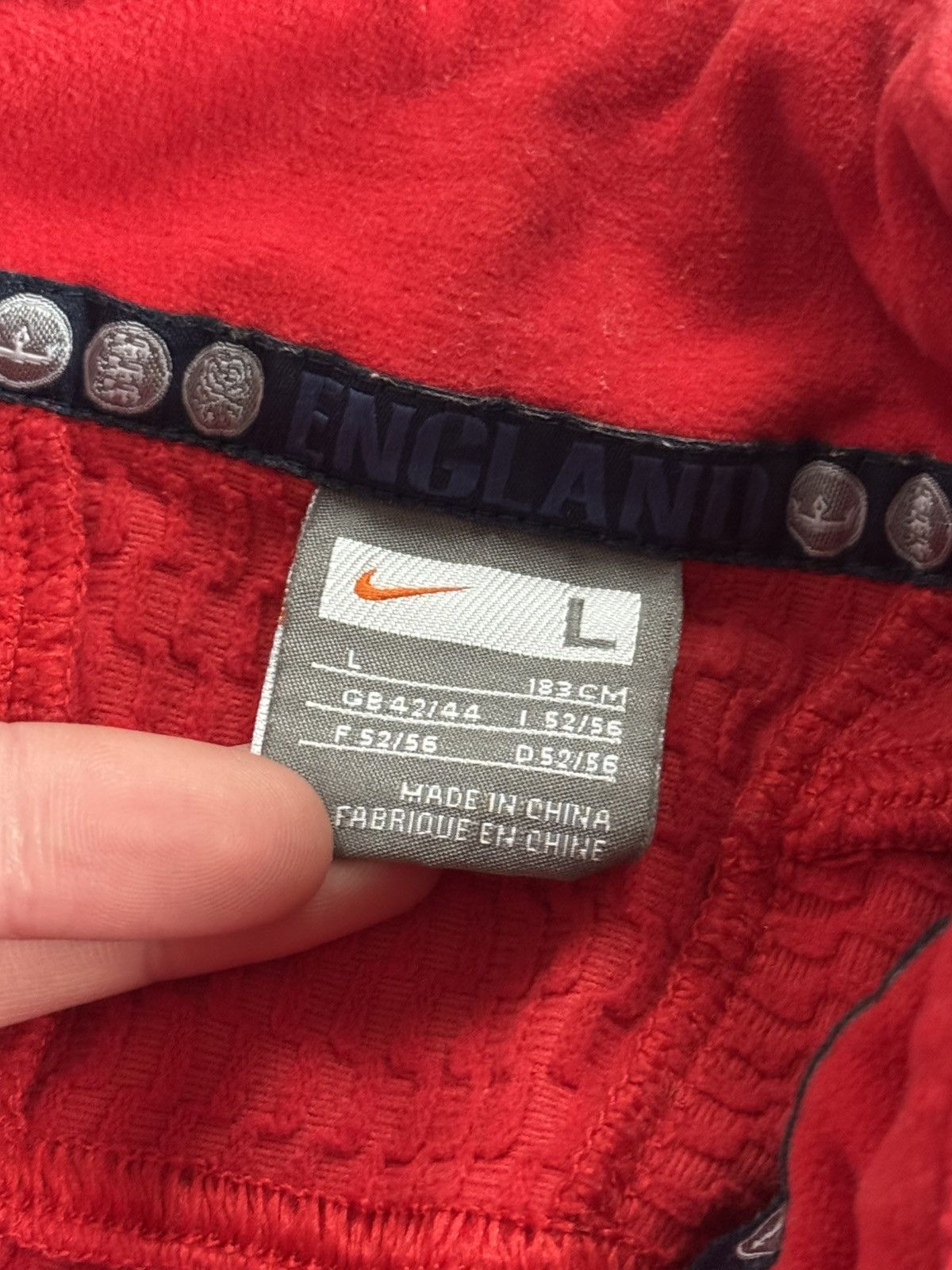 Nike Nike L/size England 🏴󠁧󠁢󠁥󠁮󠁧󠁿 Rugby team fleece sweatshirts teddy Size US L / EU 52-54 / 3 - 7 Thumbnail