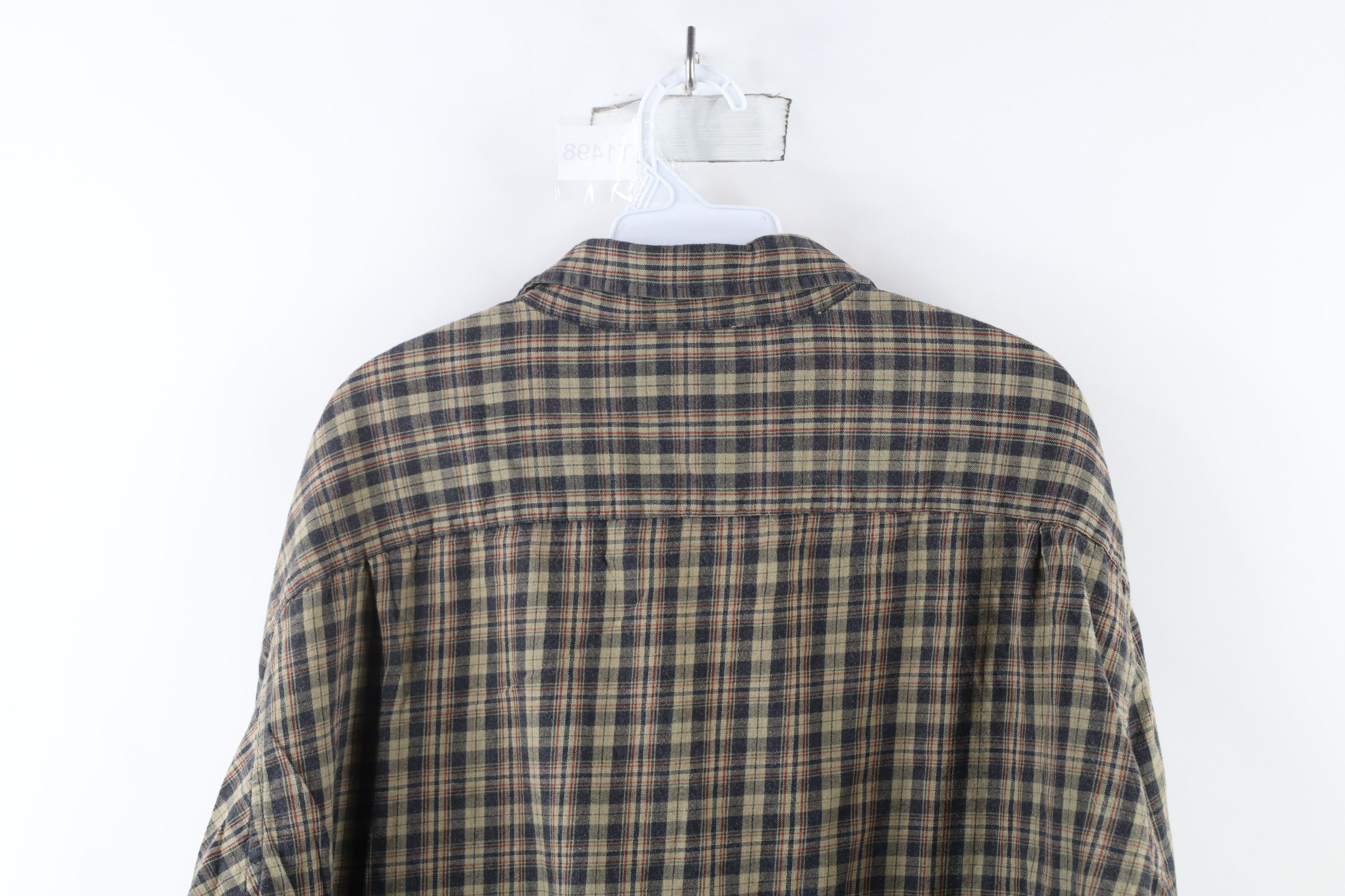 J.Crew × Vintage Vintage 90s J Crew Collared Button Shirt Plaid Cotton Size US L / EU 52-54 / 3 - 7 Thumbnail
