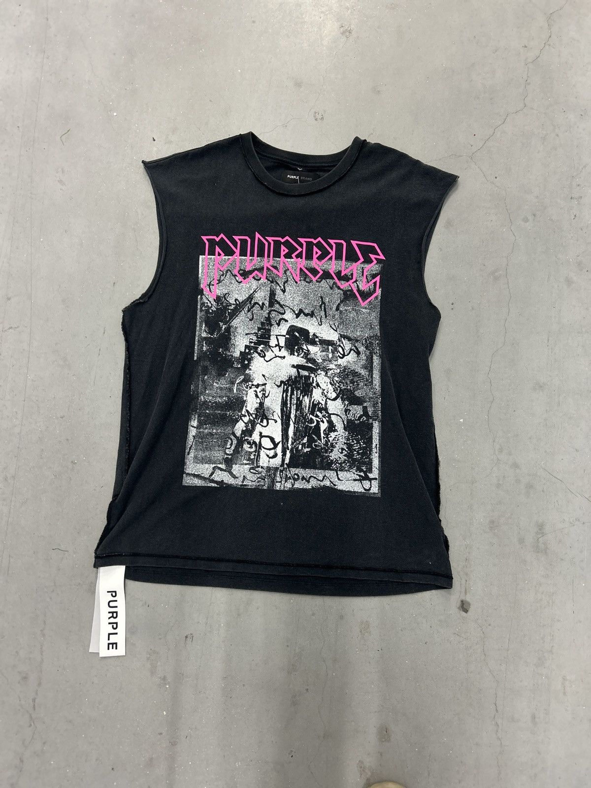 Purple Purple Tee Cut off Size US S / EU 44-46 / 1 - 1 Thumbnail