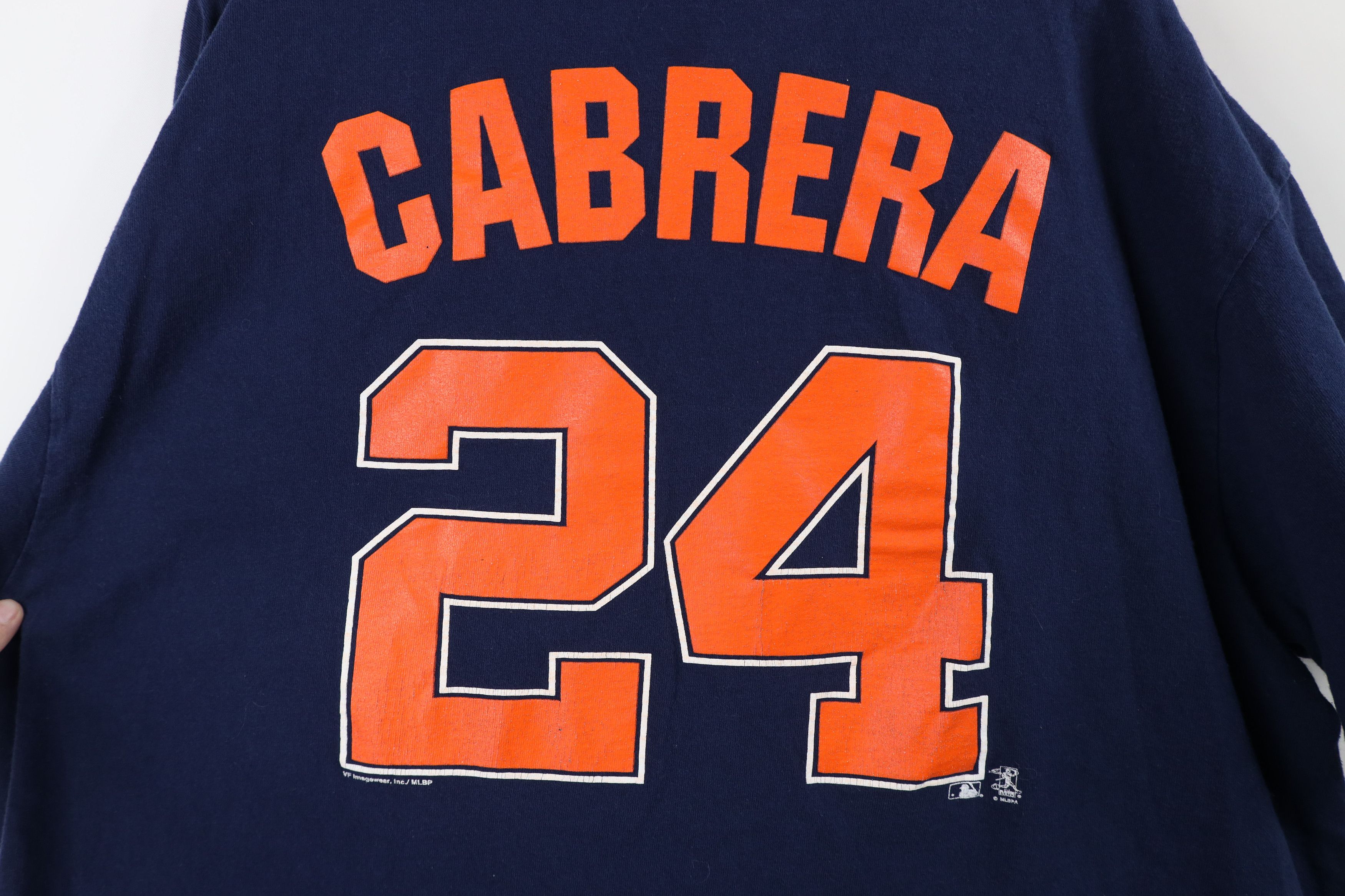 Vintage Vintage Detroit Tigers Baseball Jersey T-Shirt Blue #24 Size US XL / EU 56 / 4 - 10 Thumbnail