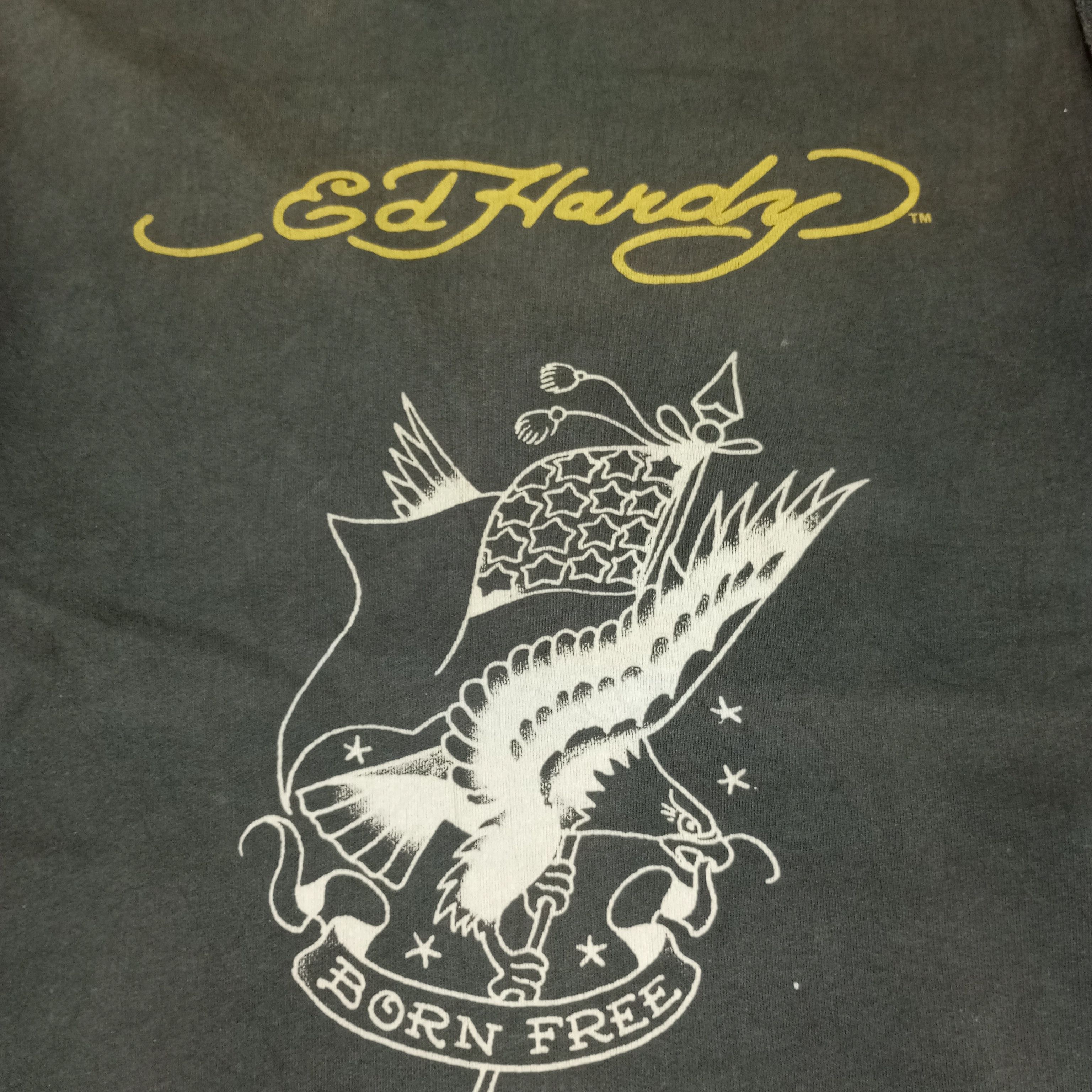 Christian Audigier × Ed Hardy × Vintage Ed Hardy Fashion Rock Punk Skulls Style Sweater Size US M / EU 48-50 / 2 - 2 Thumbnail