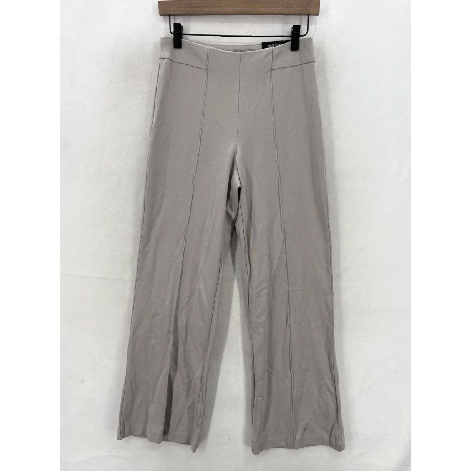 Jones New York Jones New York Flare Leg Pants Womens 4 Gray Ponte Pull On Stretch High Rise Elastic Waist Business Workwear Casual Size 27" / US 4 / IT 40 - 2 Thumbnail