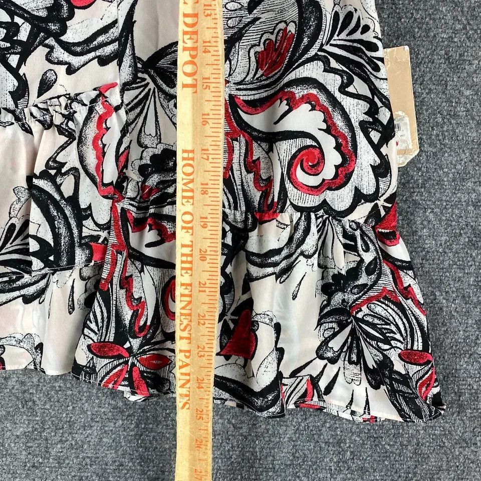 Other Halogen Blouse Women's Small Floral Sleeveless NWT Casual Size S / US 4 / IT 40 - 7 Thumbnail