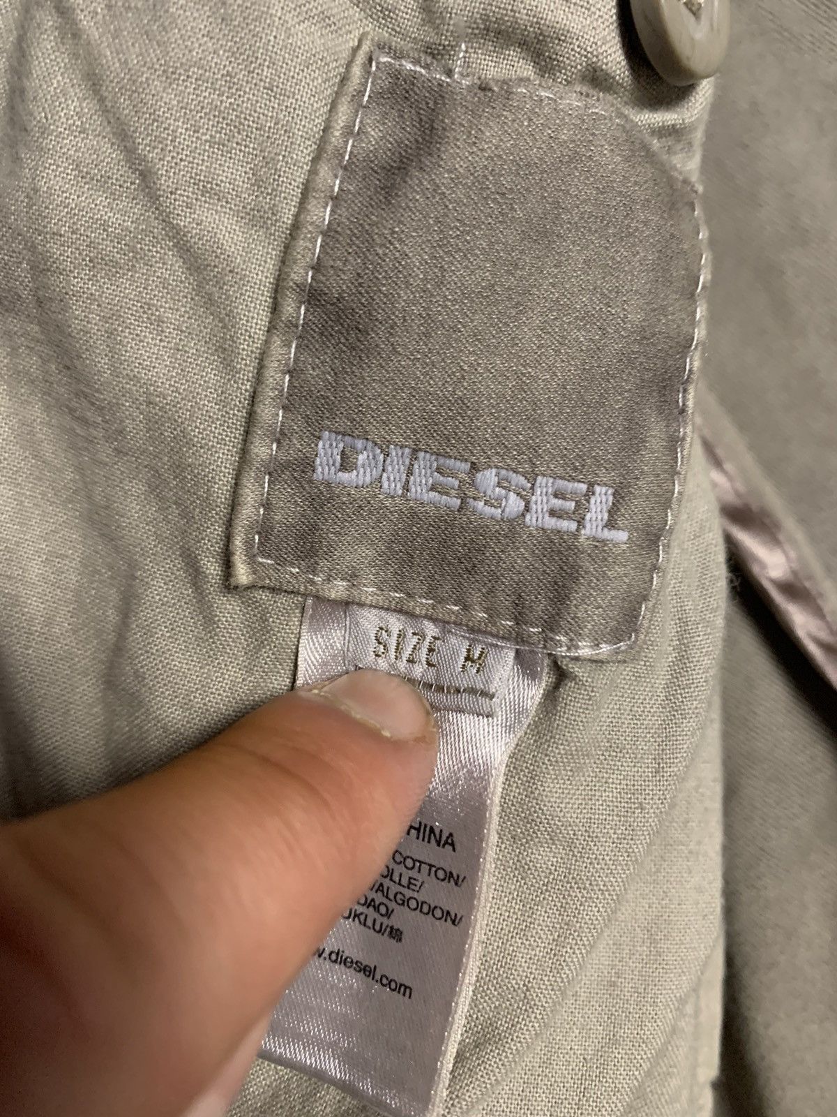 Diesel × Vintage Vintage Diesel Denim Camo blazer Jacket Size US M / EU 48-50 / 2 - 10 Thumbnail