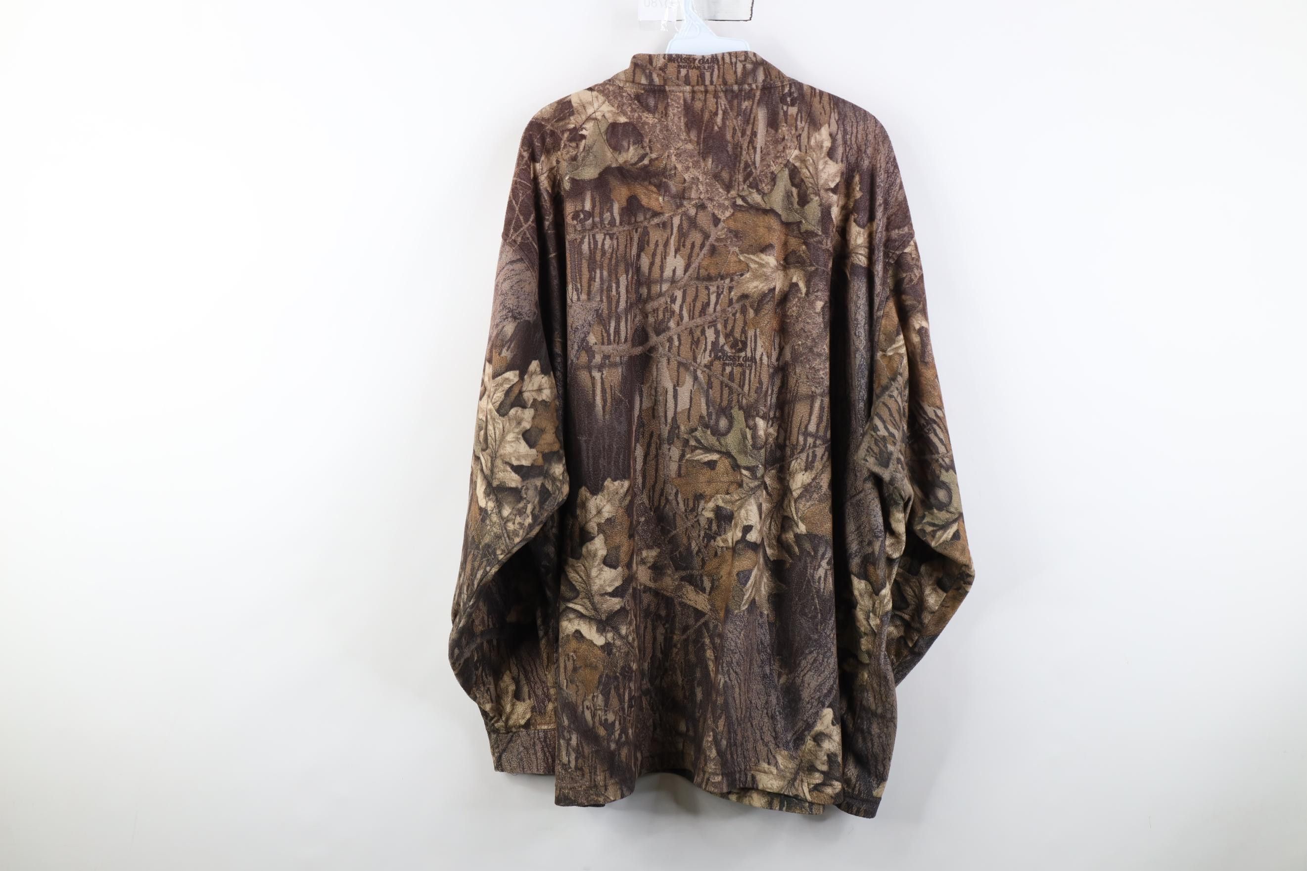 Cabelas Vintage 90s Y2K Cabelas Camouflage Fleece Henley Sweater Size US XXL / EU 58 / 5 - 10 Thumbnail