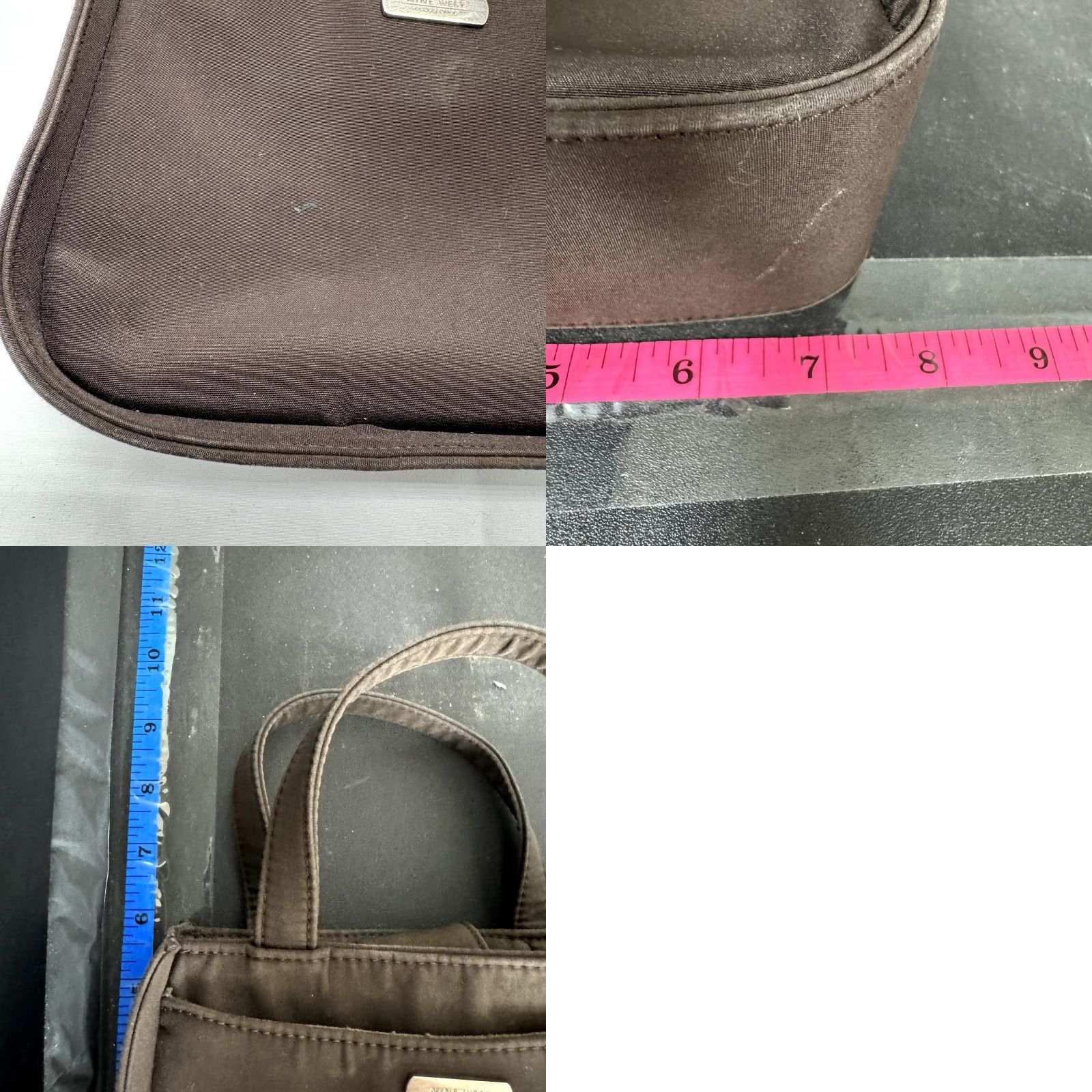 Nine West Vintage 90s Nine West Mini Purse Bag Brown Nylon Square Structured User: Vintage 90s Nine West Mini Purse Bag Brown Nylon Square Structured Size ONE SIZE - 8 Thumbnail