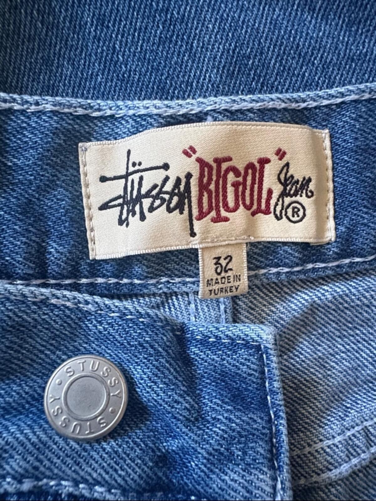 Stussy Stüssy Big Ol' Y2K Jean Denim Shorts -Medium Stone Wash Size US 32 / EU 48 - 4 Thumbnail