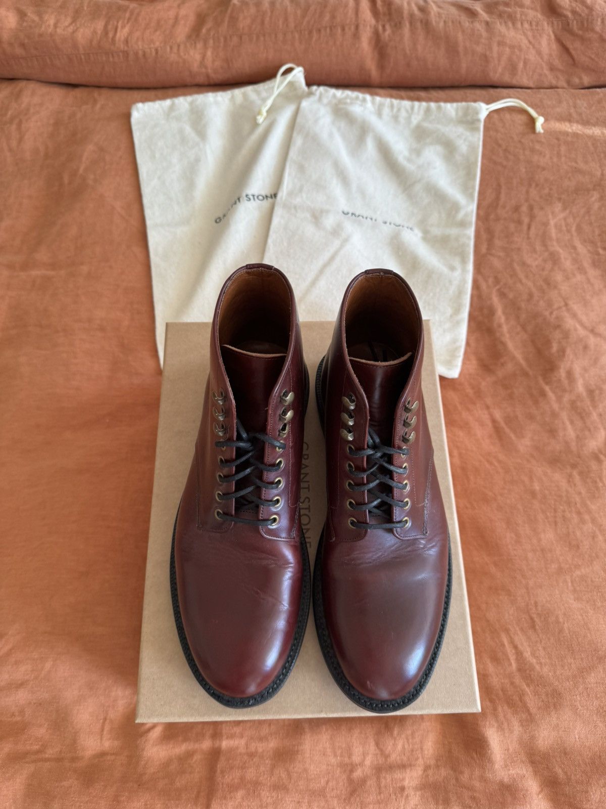 Grant Stone Brass Boot – Crimson Chromexcel – Size 7d in Red, Men's — image 2 of 6