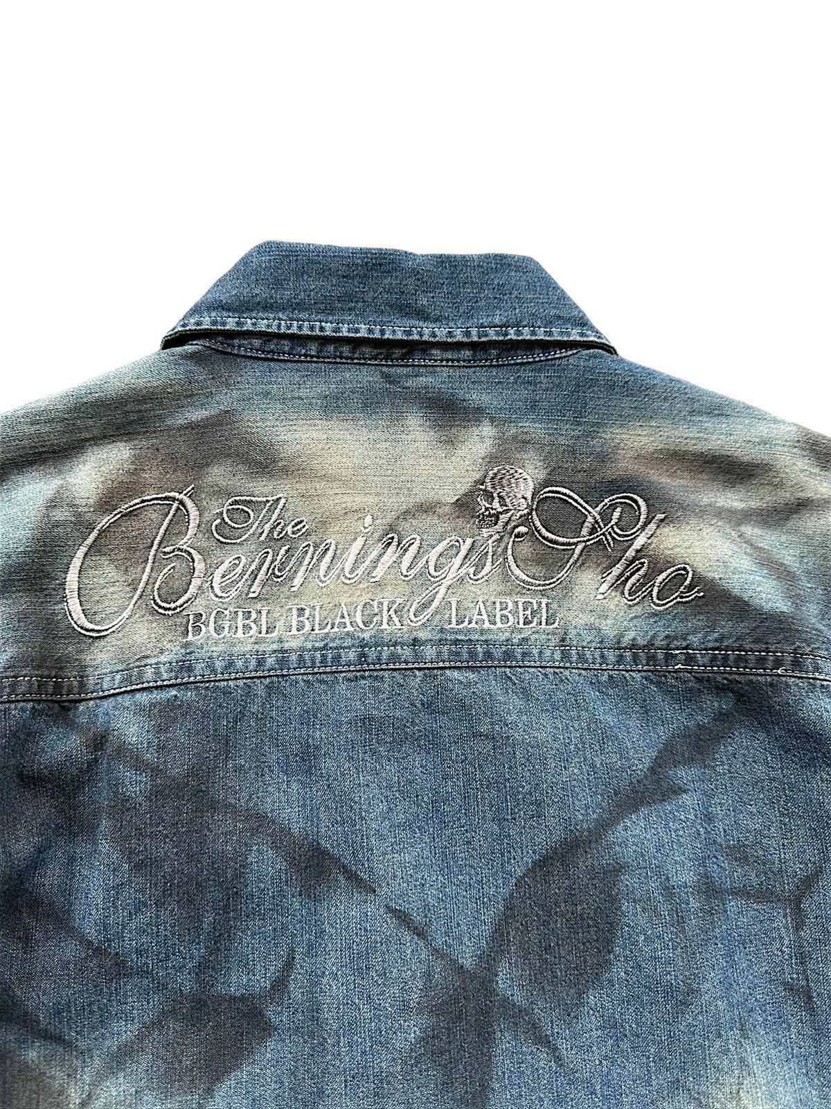 BERNINGS SHO 00's Berning Sho Black Label dirty mud max denim shirt Size US M / EU 48-50 / 2 - 6 Thumbnail