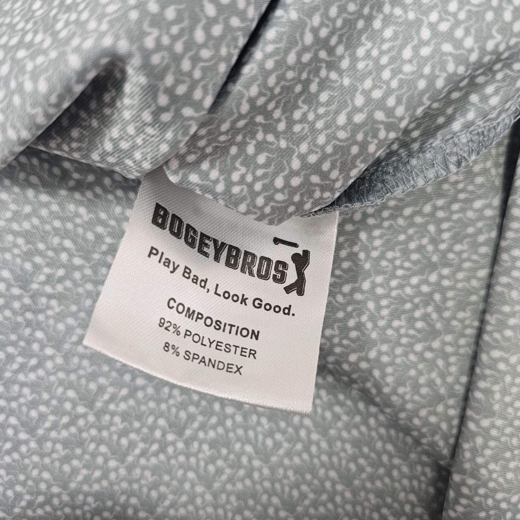 Vintage BOGEYBROS Polo Shirt Mens XL Gray Spotted Performance Golf Short Sleeve Polo Shirt XL Mens Gray Spotted Pattern Activewear Size US XL / EU 56 / 4 - 5 Thumbnail