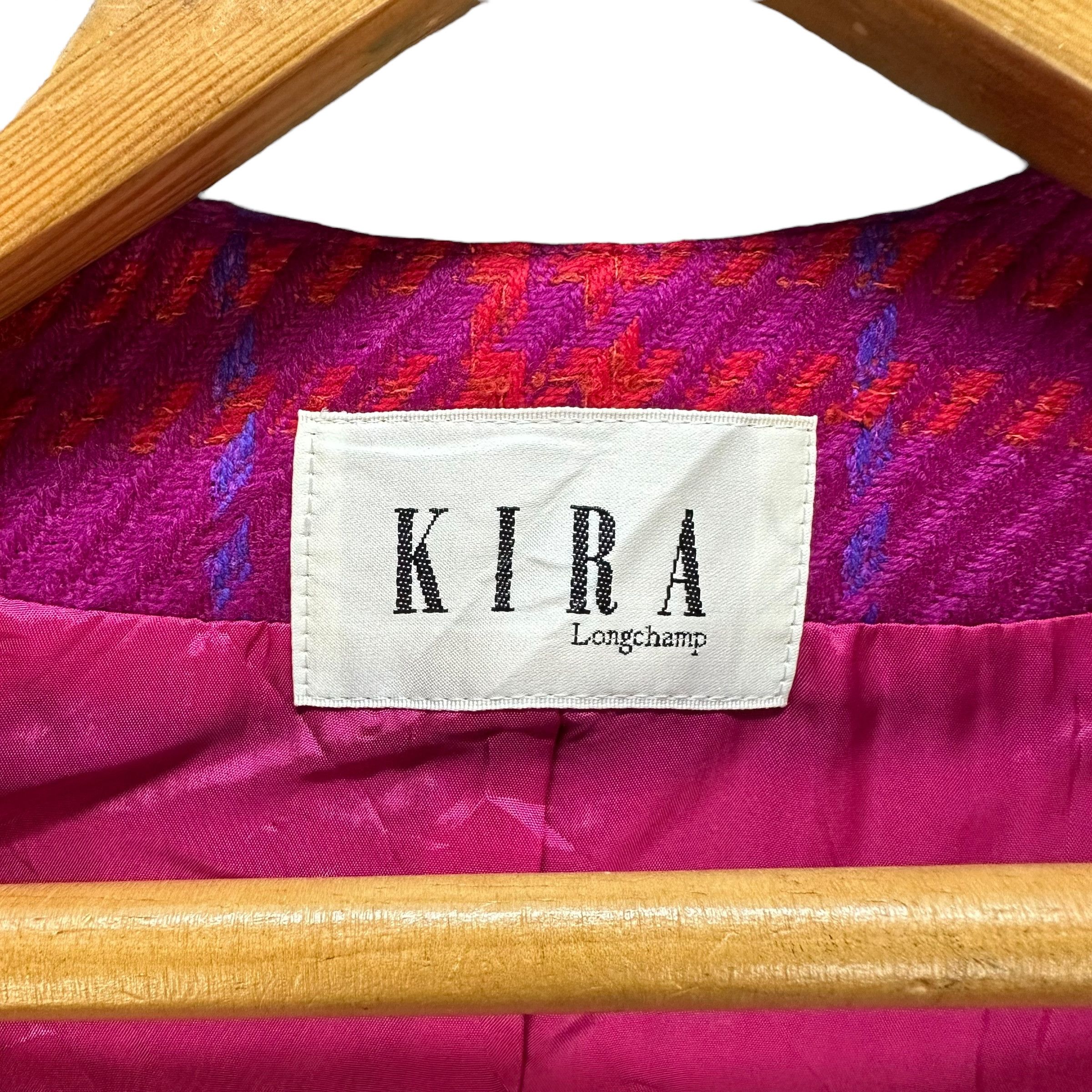 Longchamp KIRA LONGCHAMP Purple Check Crop Jacket #A54-1248 Size M / US 6-8 / IT 42-44 - 7 Thumbnail