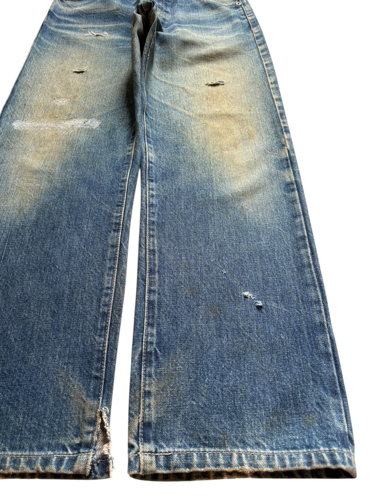 Levi's Vintage 80s Levis 503BXX Big E Selvedge Mud Wash Loose Jean Size US 30 / EU 46 - 8 Thumbnail
