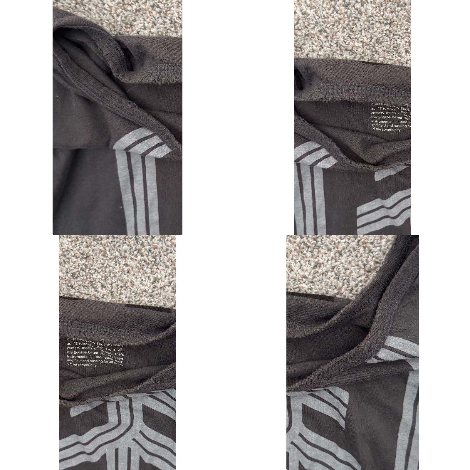 Nike Nike Womens Shirt Small Destroyed Grunge Running Oregon Track Club Limited Issue Shirt Women S Dark Gray 70s 80s Grunge Hipster Running & Jogging Size S / US 4 / IT 40 - 11 Thumbnail