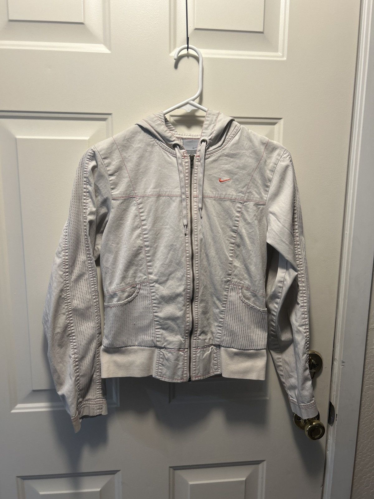 Nike Vintage Nike Zip-Up -Thermal Touches- Rose Stitching Size S / US 4 / IT 40 - 1 Thumbnail