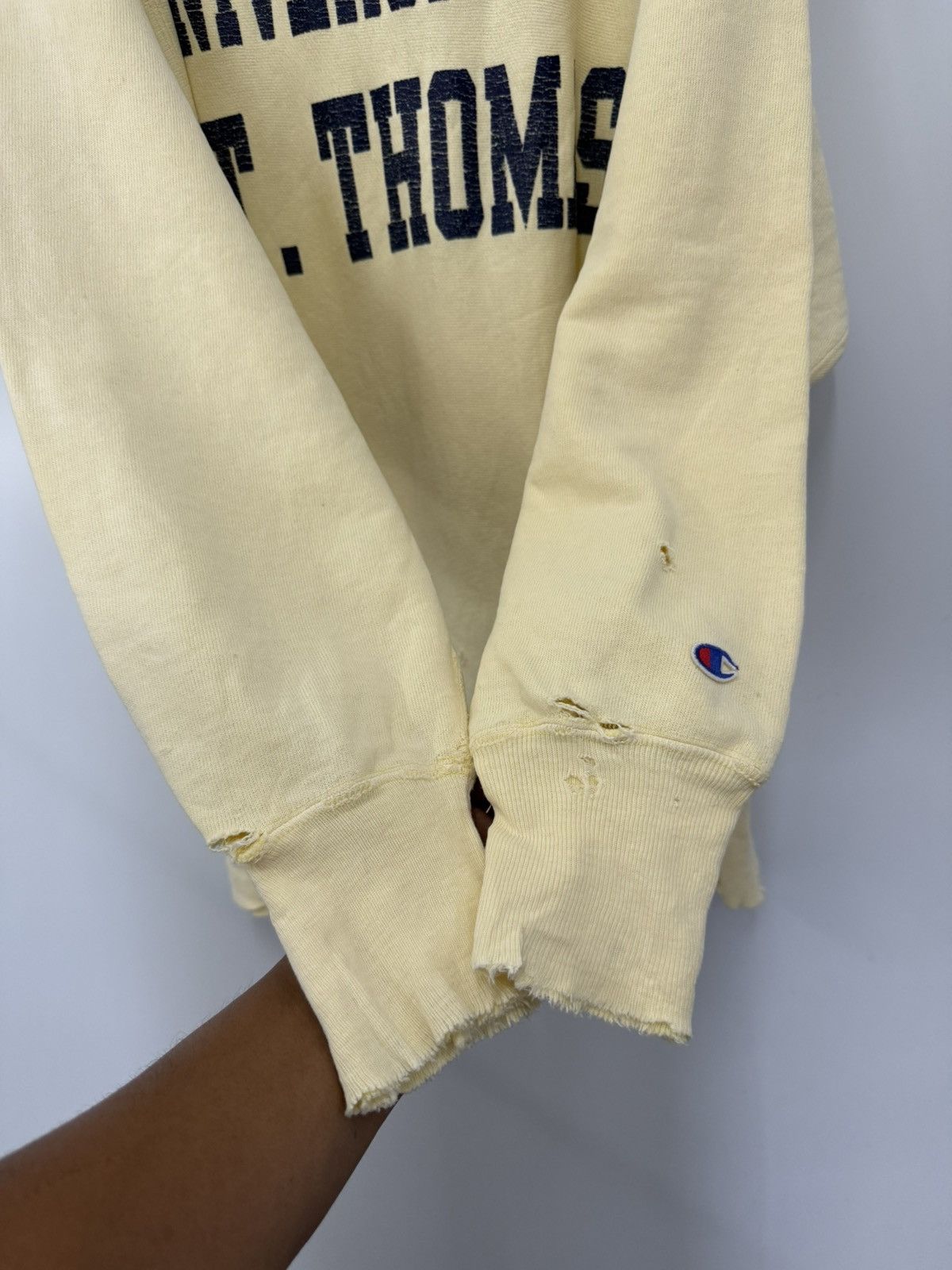 Vintage 🔥 Distressed 90's Champion Reverse Weave Univ. of ST.Thomas Size US M / EU 48-50 / 2 - 7 Thumbnail