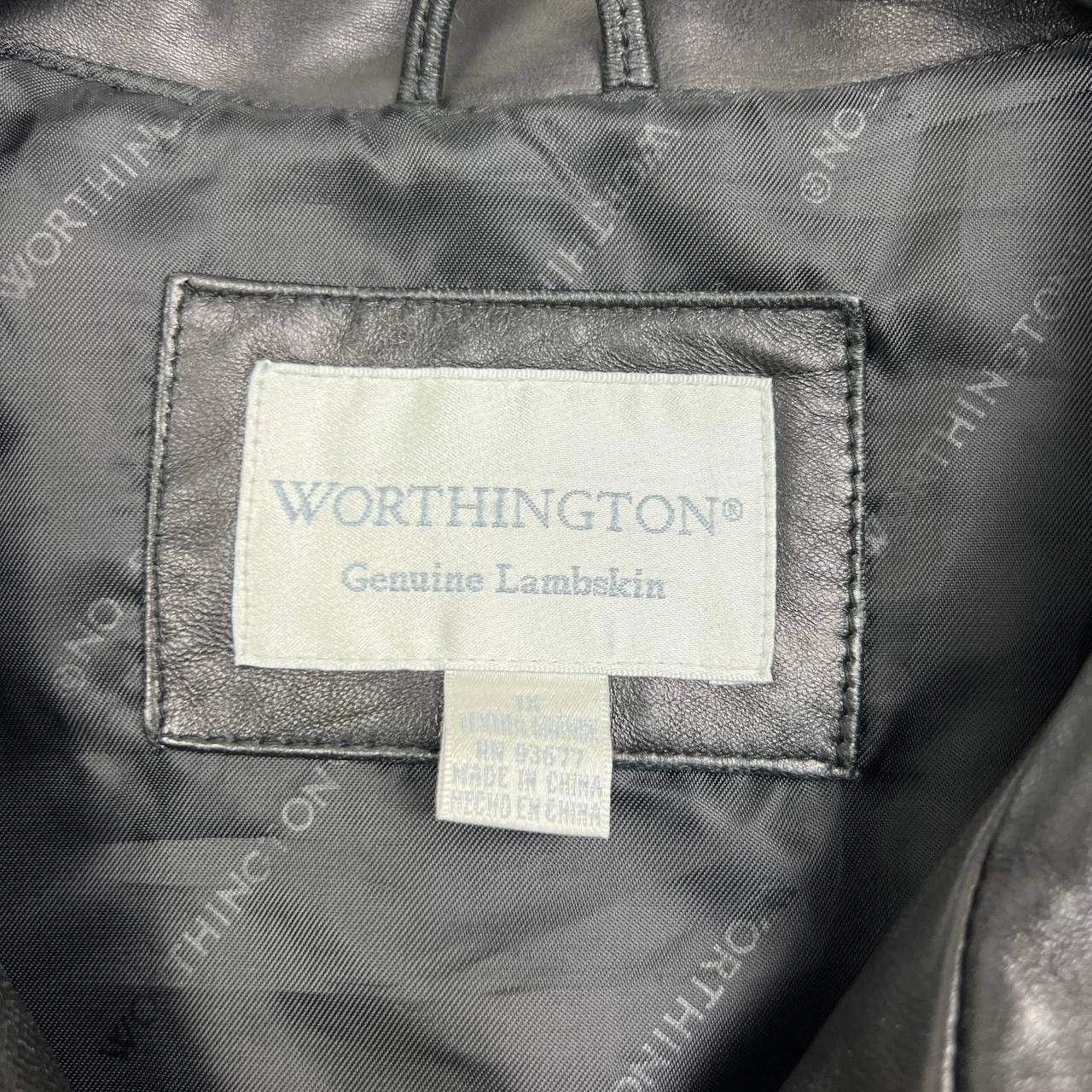 Worthington Vintage Worthington Leather Jacket Women 1X Lambskin Size XL / US 12-14 / IT 48-50 - 3 Thumbnail